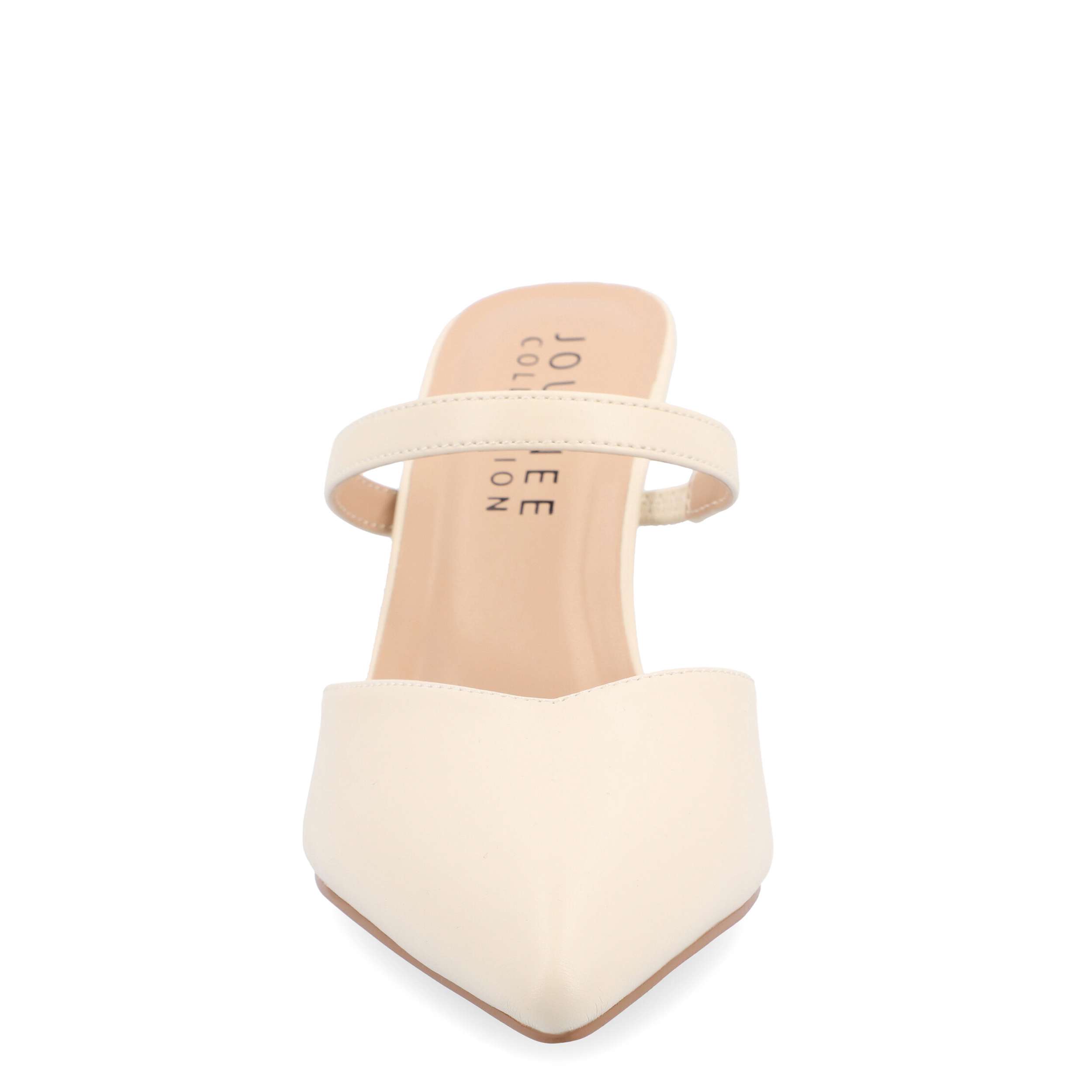 JOURNEE COLLECTION-WOMENS YVON MULE PUMP-BEIGE & 