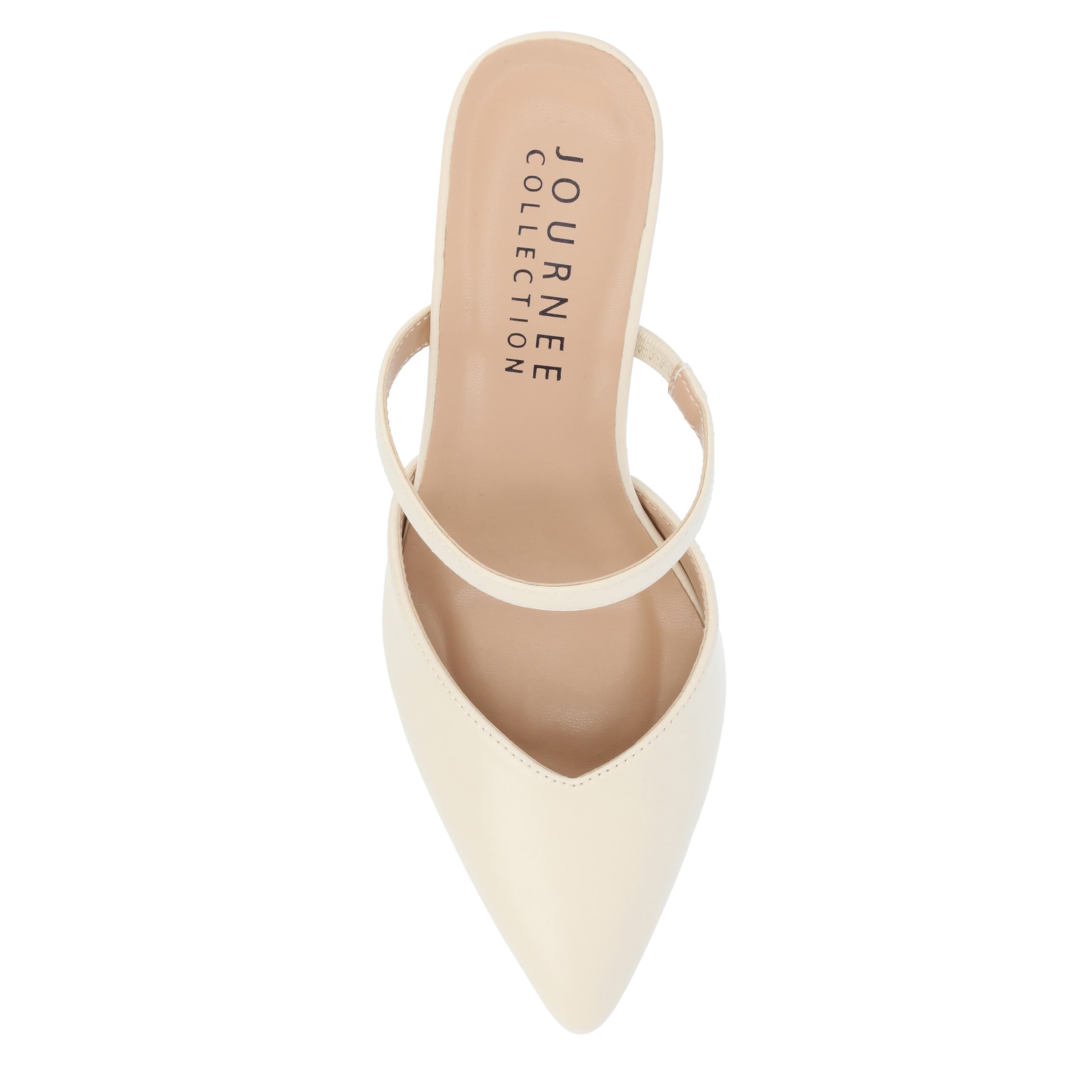 JOURNEE COLLECTION-WOMENS YVON MULE PUMP-BEIGE & 