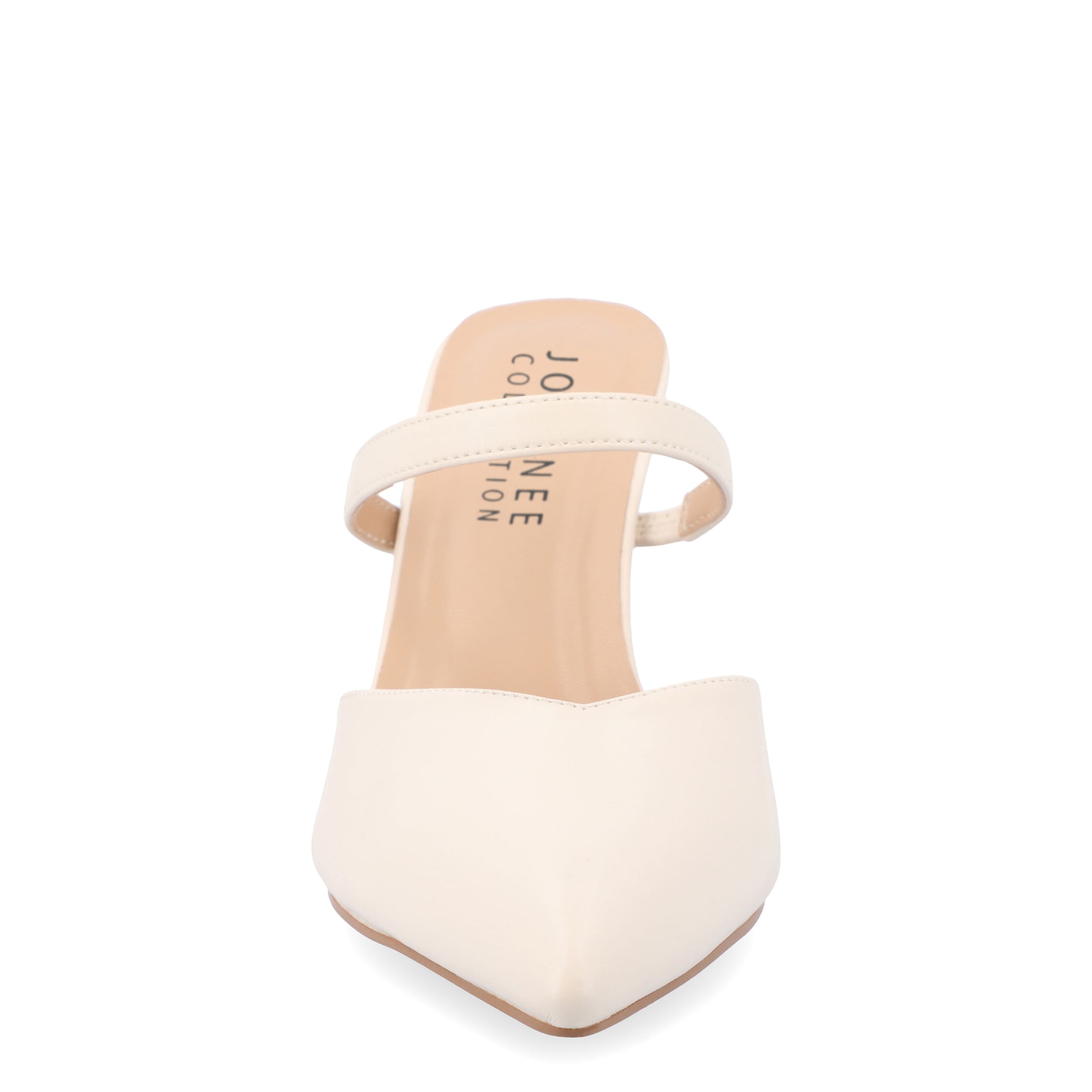 JOURNEE COLLECTION-WOMENS YVON MULE PUMP-WHITE & 