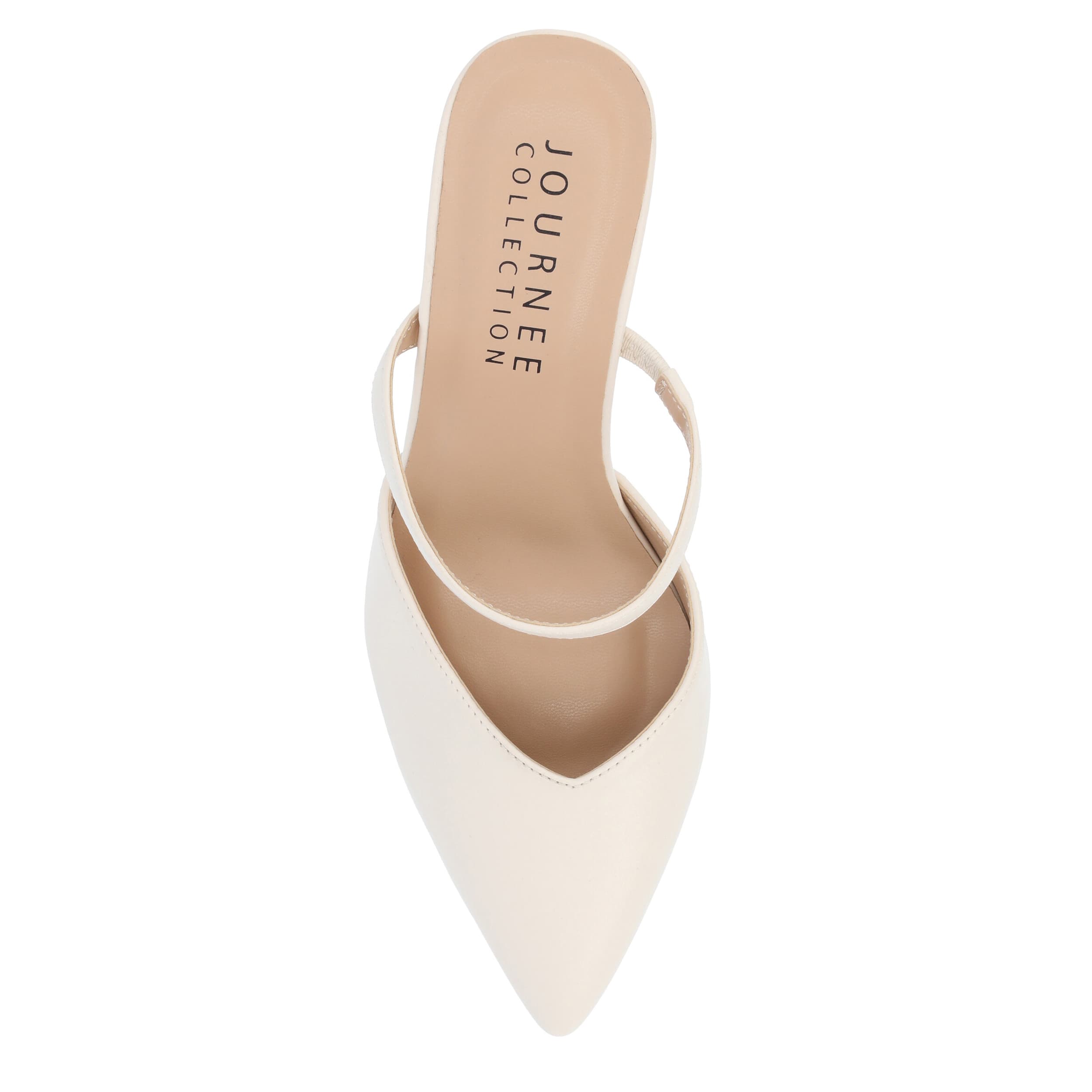 JOURNEE COLLECTION-WOMENS YVON MULE PUMP-WHITE & 