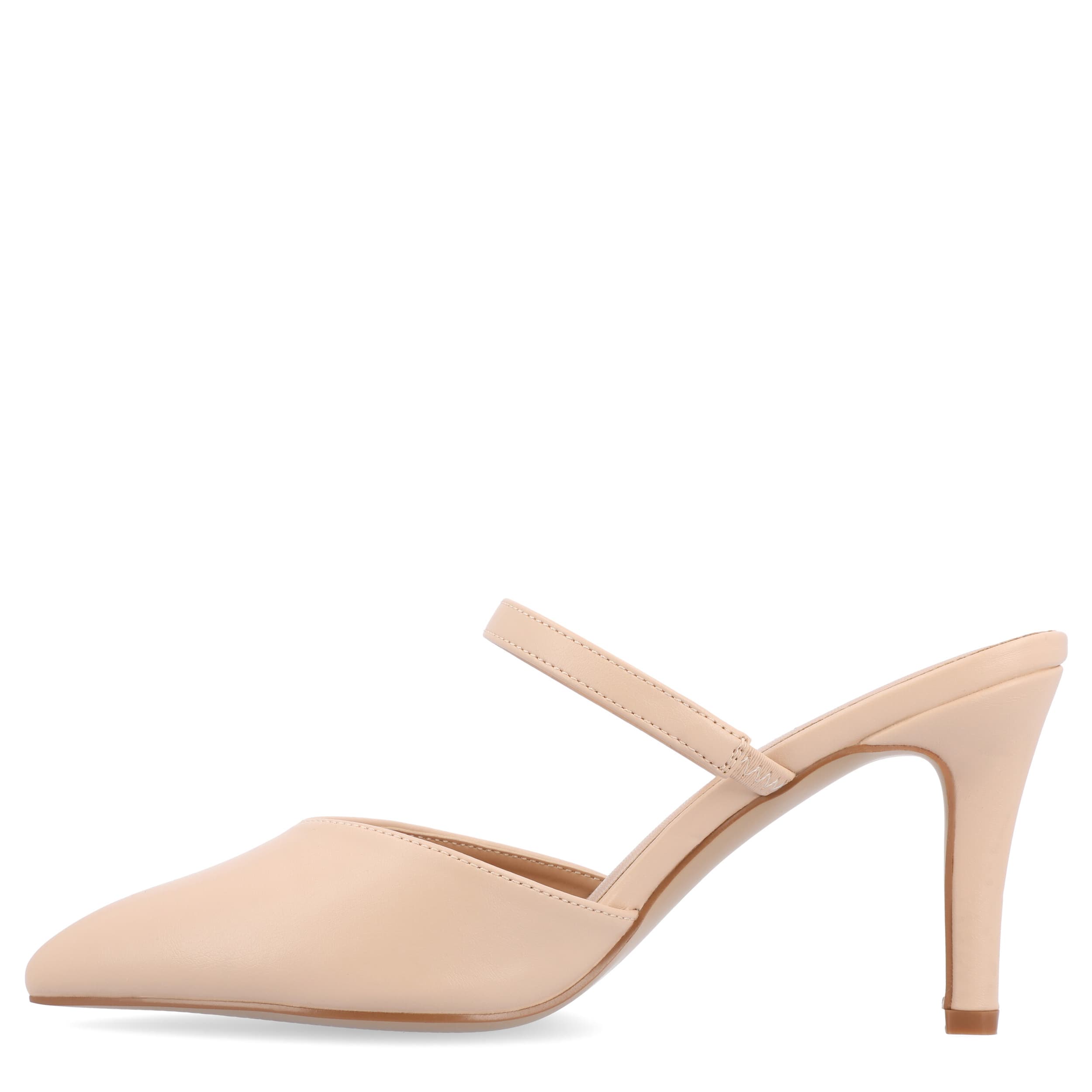 JOURNEE COLLECTION-WOMENS YVON MULE PUMP-NATURAL & 