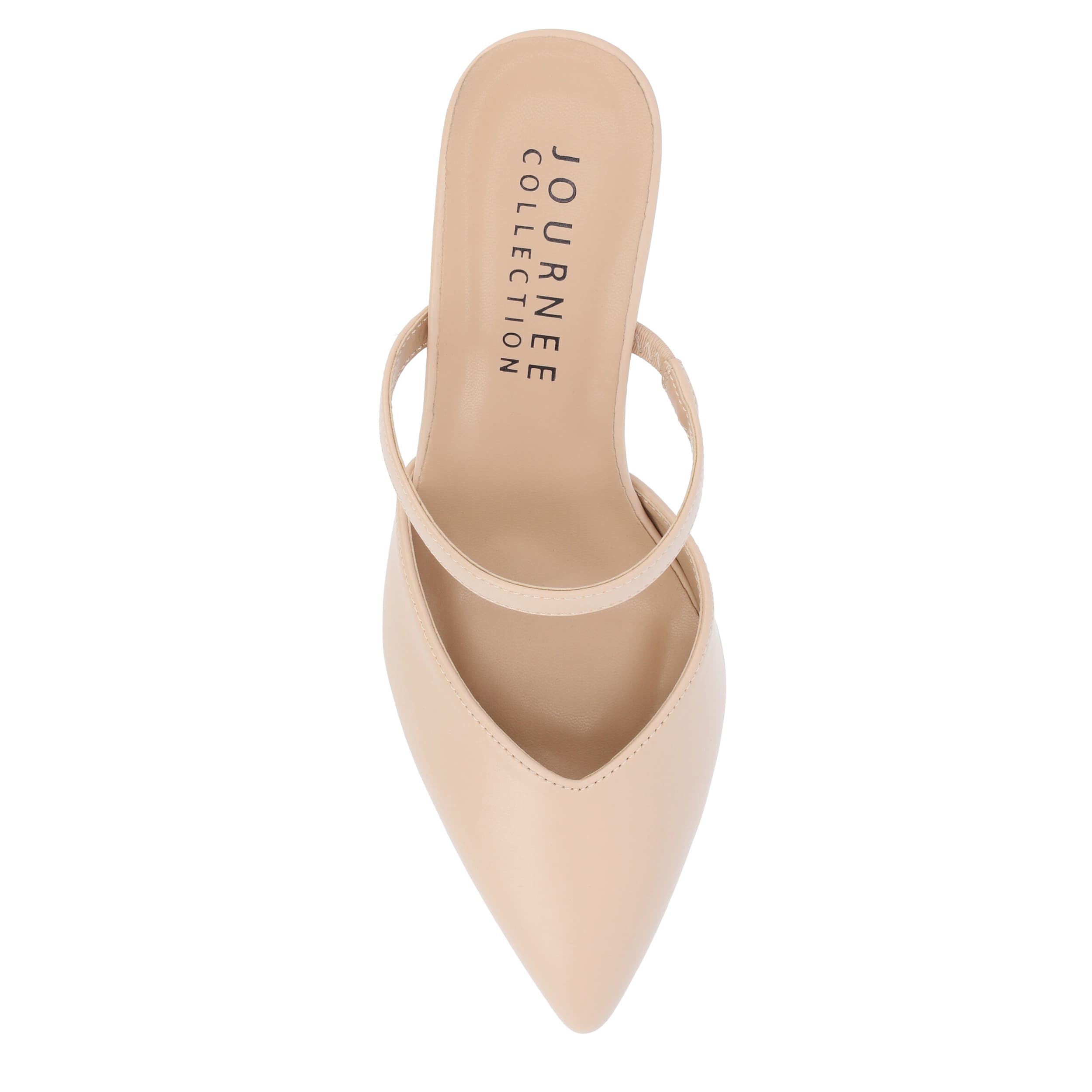 JOURNEE COLLECTION-WOMENS YVON MULE PUMP-NATURAL & 