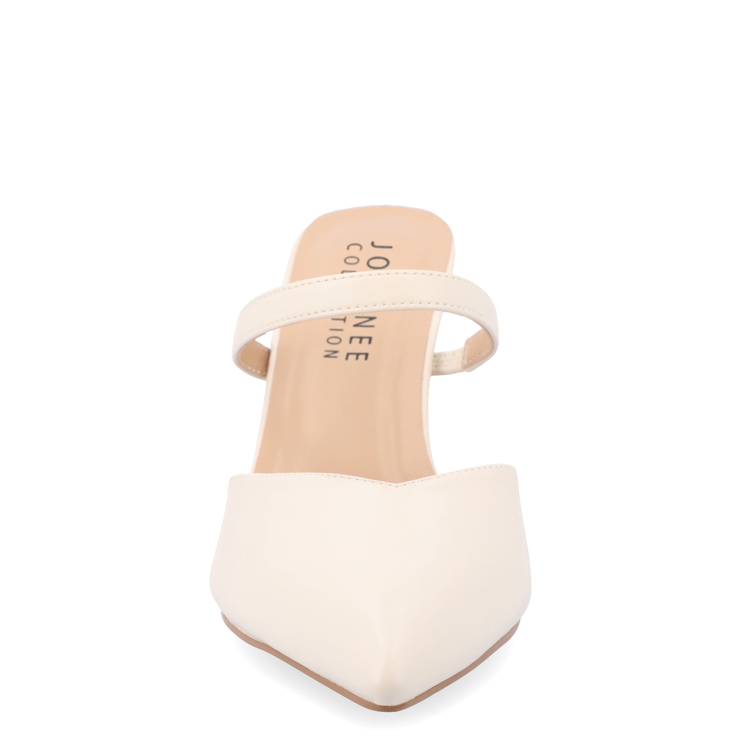 JOURNEE COLLECTION-WOMENS YVON MULE PUMP-WHITE & 