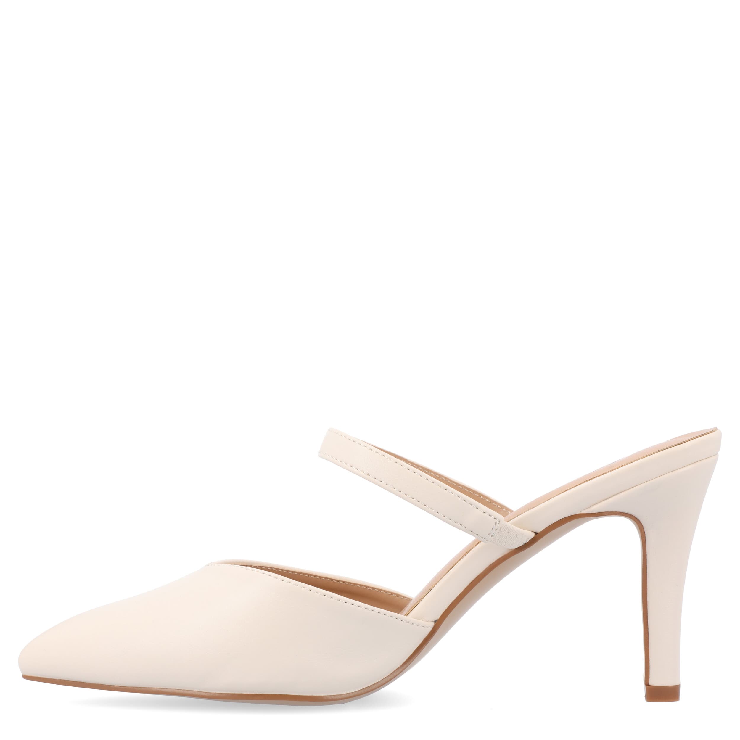 JOURNEE COLLECTION-WOMENS YVON MULE PUMP-WHITE & 