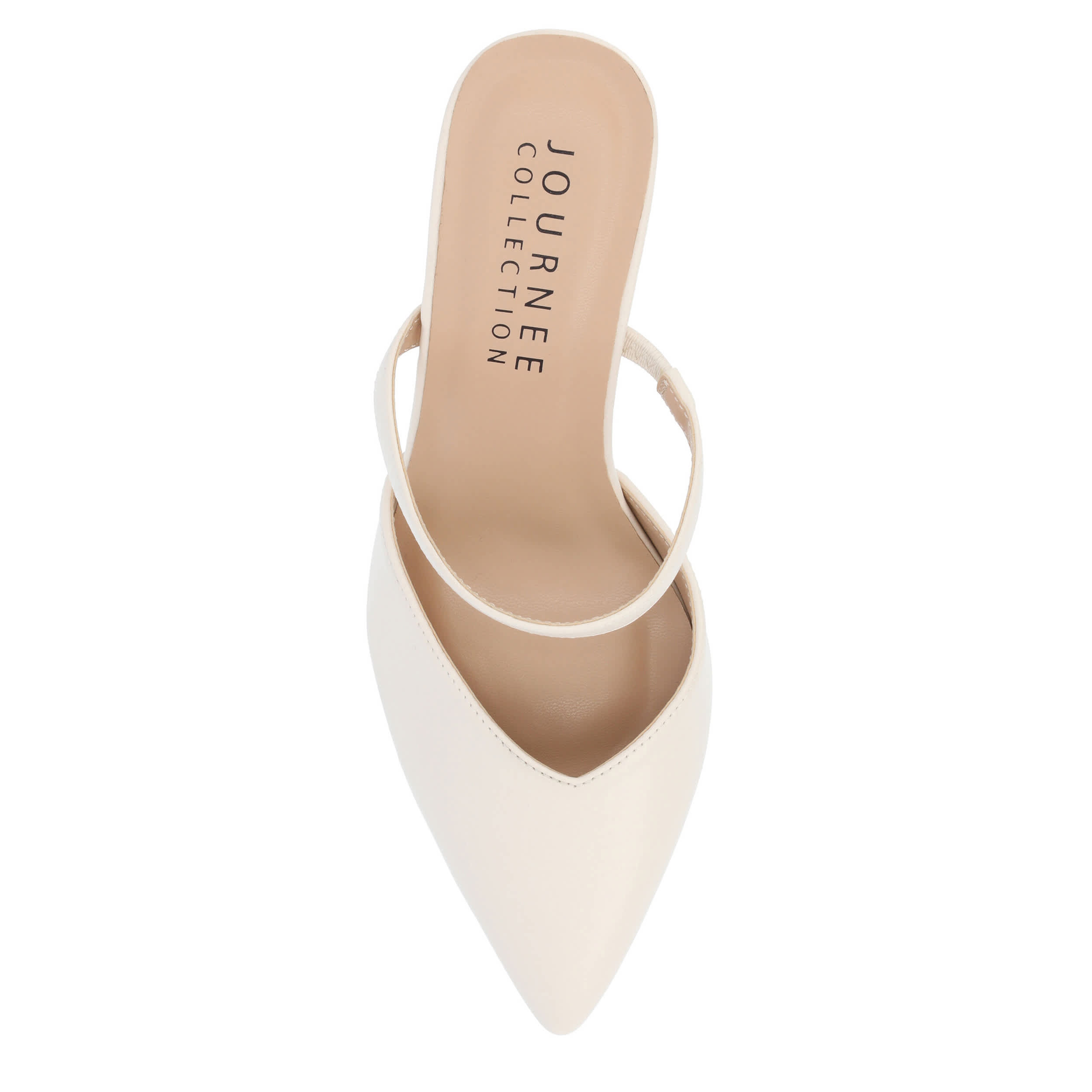 JOURNEE COLLECTION-WOMENS YVON MULE PUMP-WHITE & 