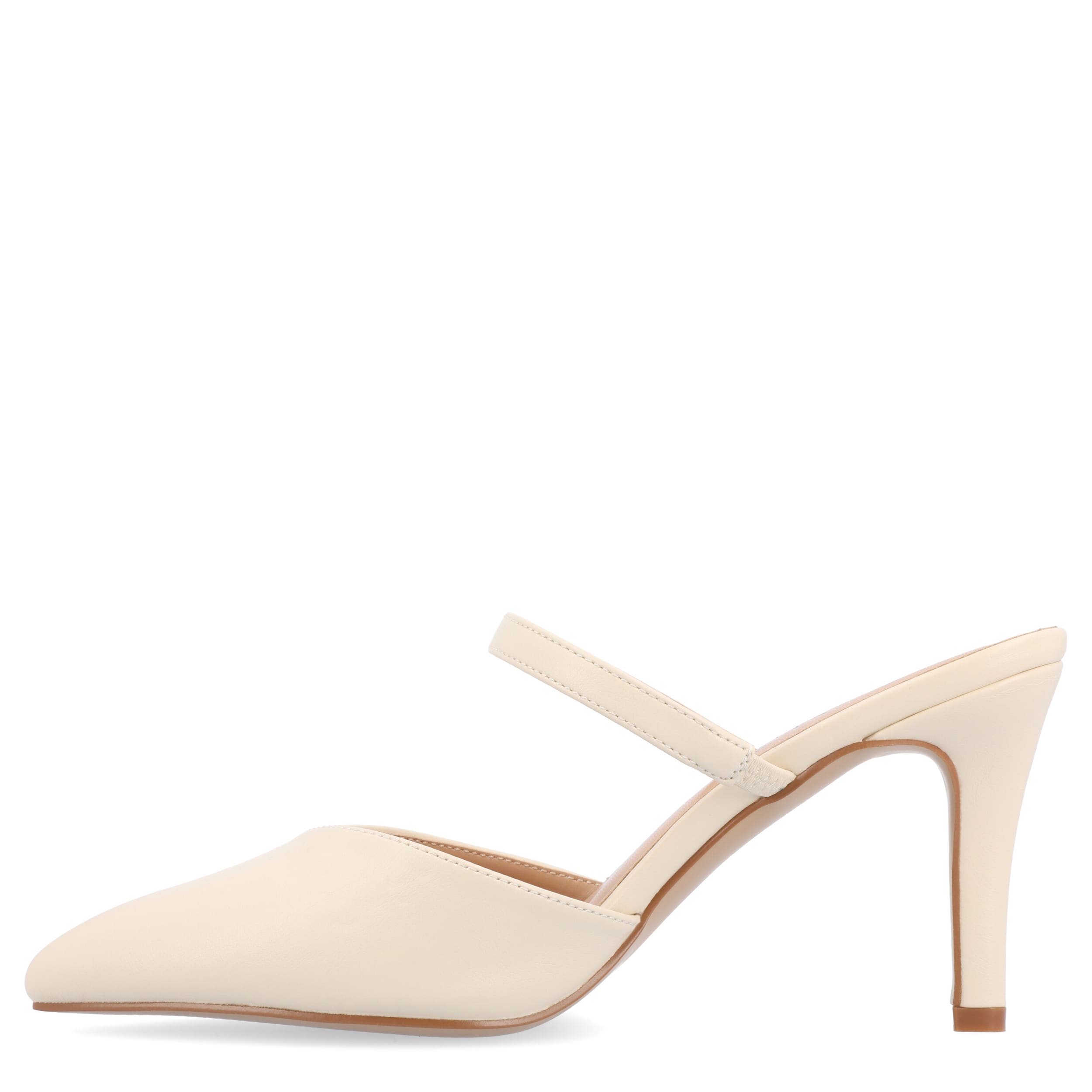 JOURNEE COLLECTION-WOMENS YVON MULE PUMP-BEIGE & 