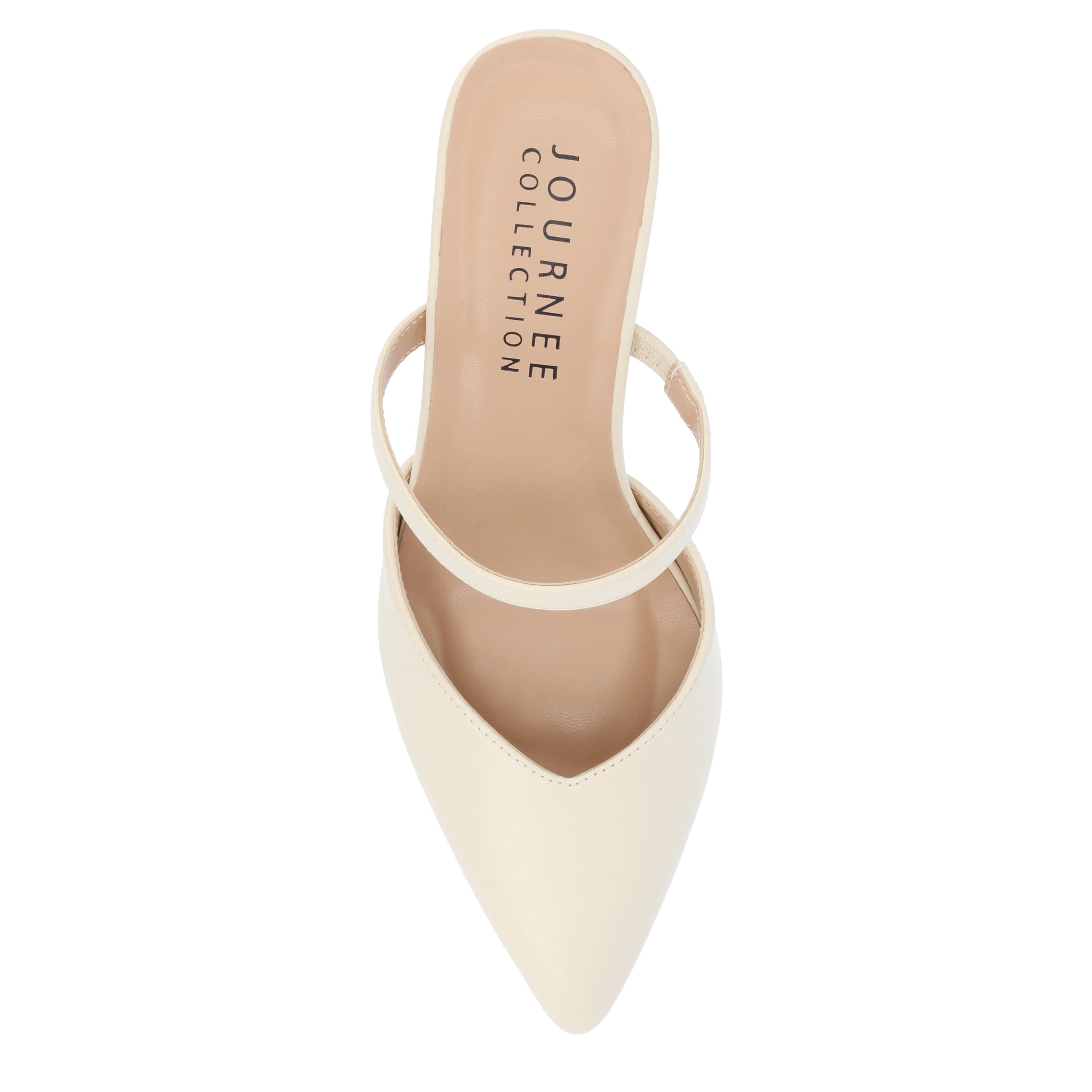 JOURNEE COLLECTION-WOMENS YVON MULE PUMP-BEIGE & 