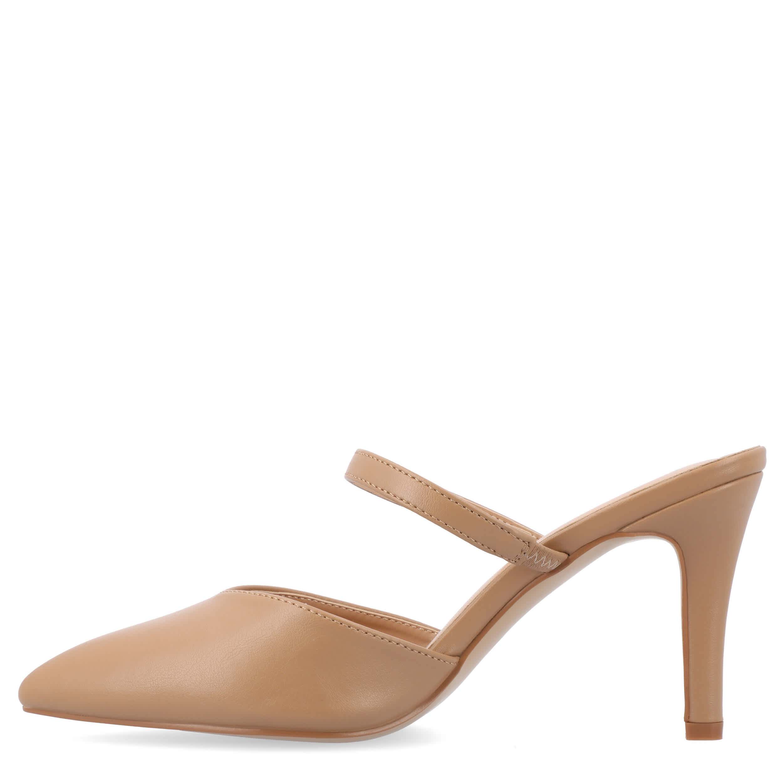 JOURNEE COLLECTION-WOMENS YVON WIDE MULE PUMP-BROWN & 