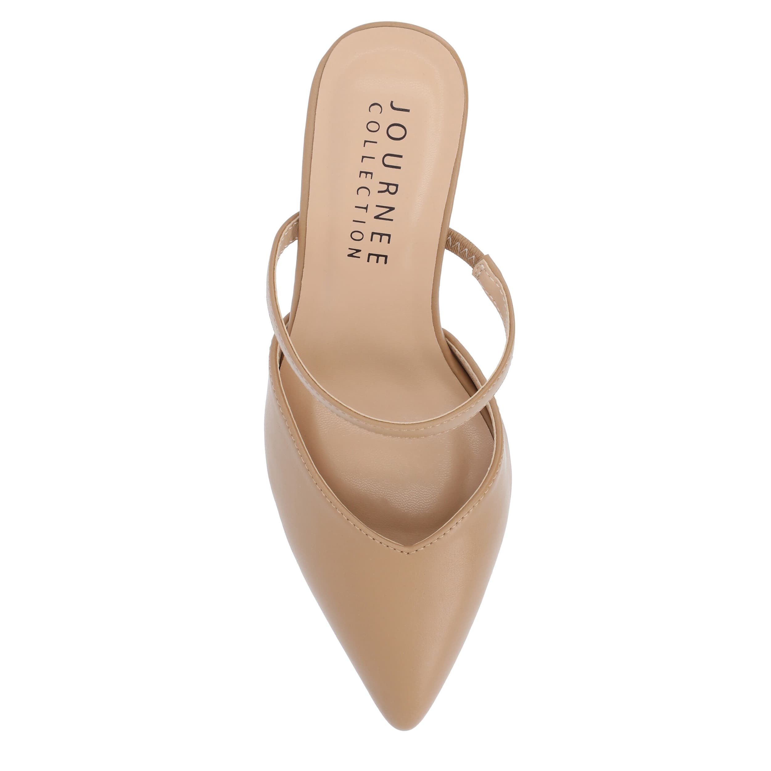JOURNEE COLLECTION-WOMENS YVON WIDE MULE PUMP-BROWN & 
