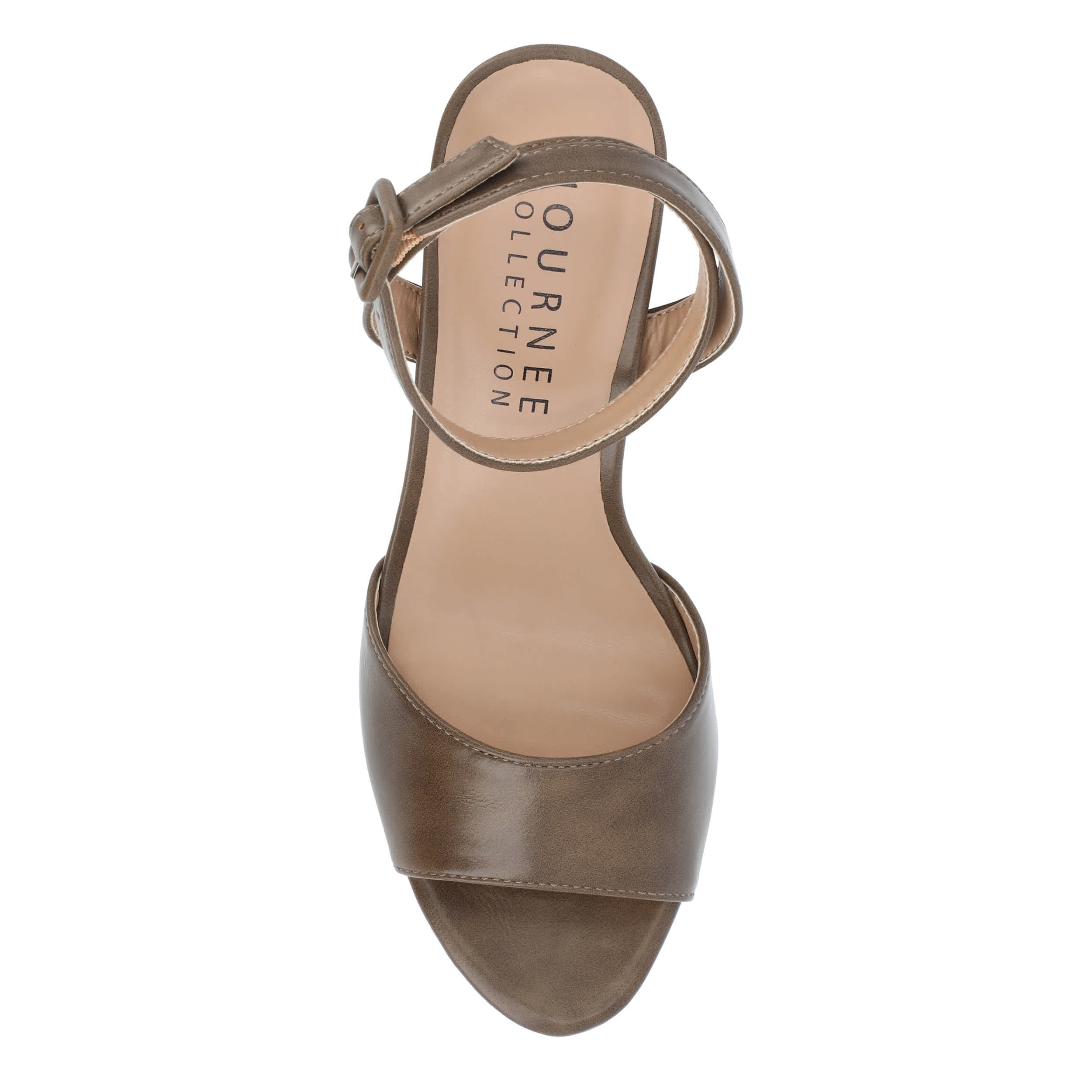 JOURNEE COLLECTION-WOMENS NAIRRI PLATFORM SANDAL-BROWN & 