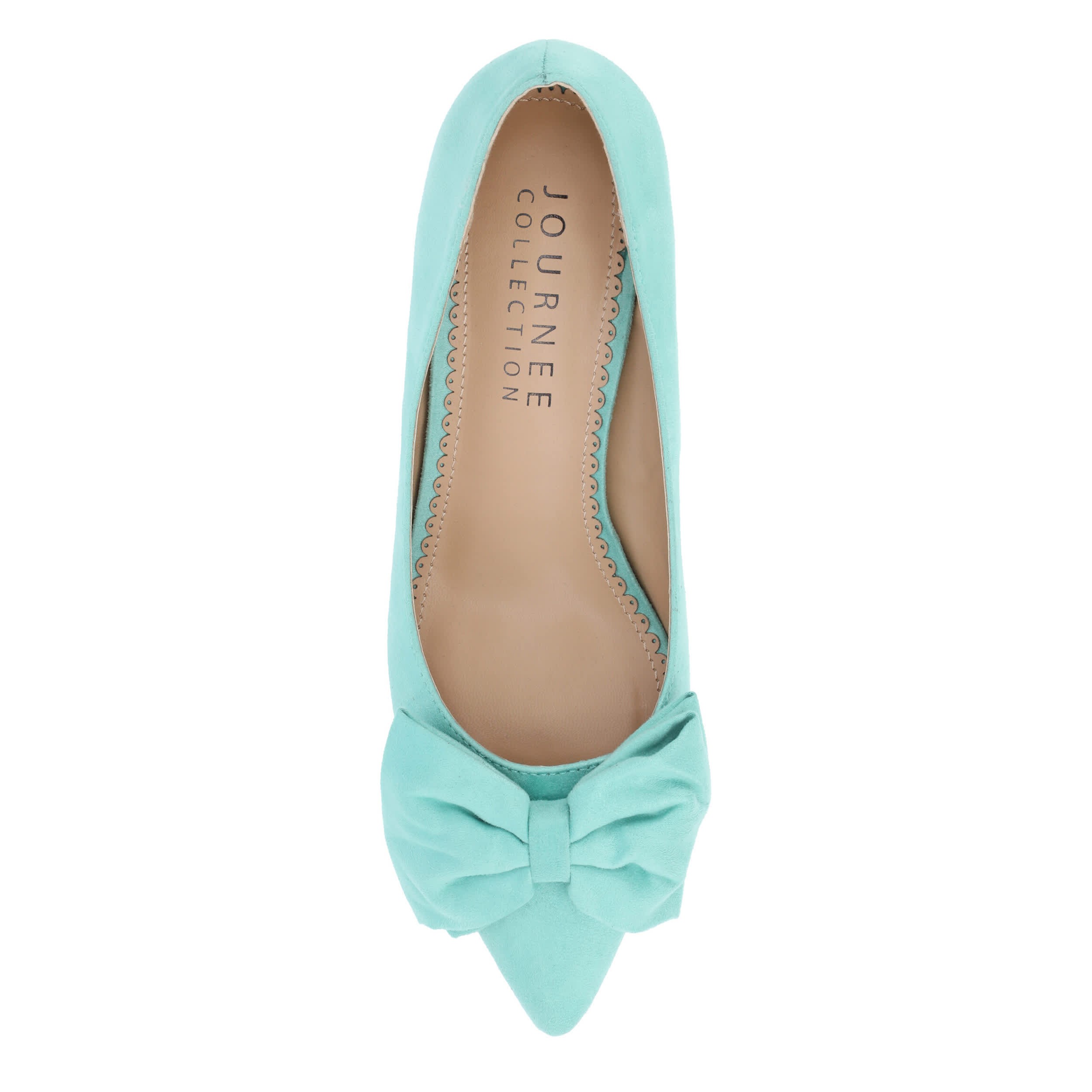 JOURNEE COLLECTION-WOMENS ORANA WIDE PUMP-MINT & 