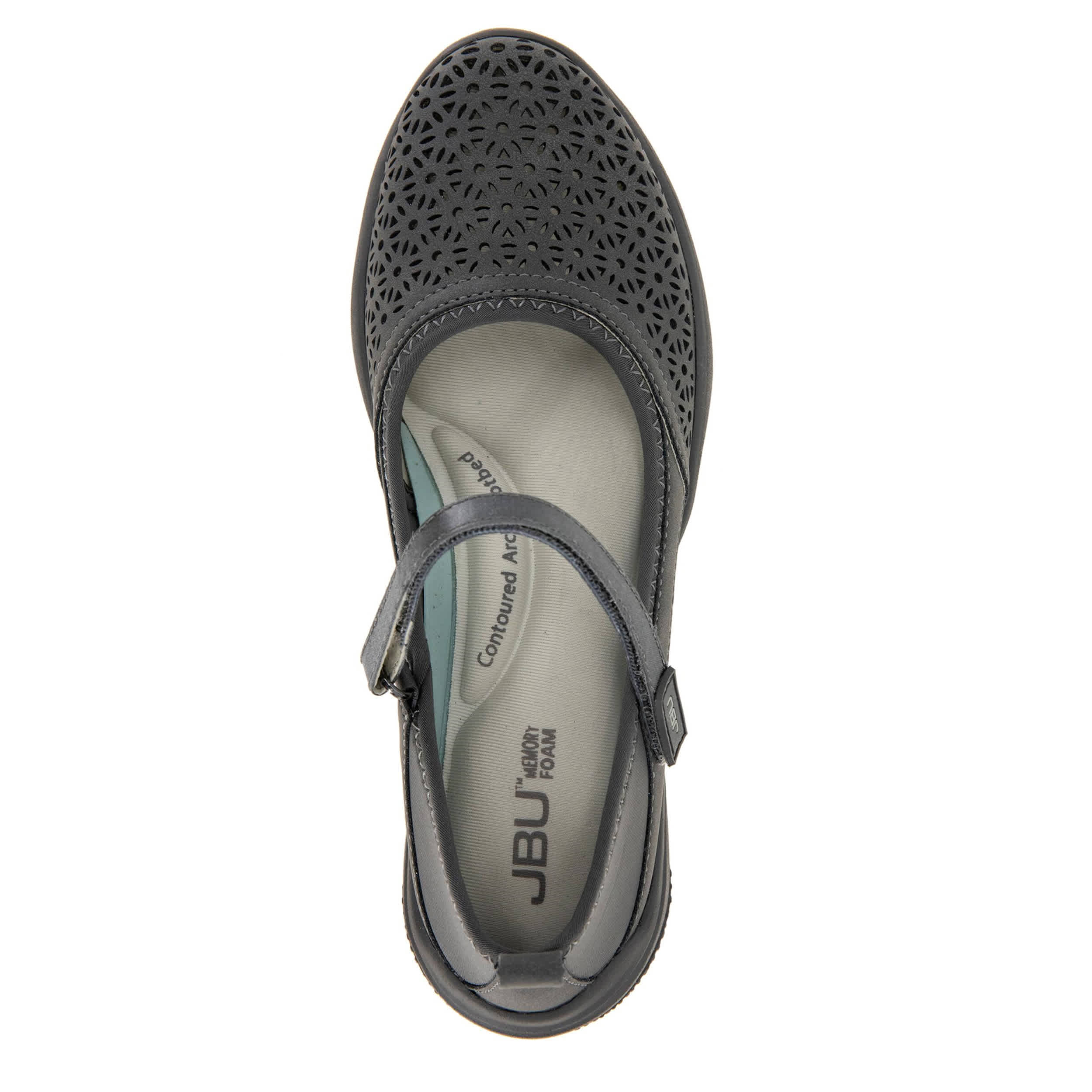 JBU-WOMENS DANDELION MARY JANE FLAT-GREY & 