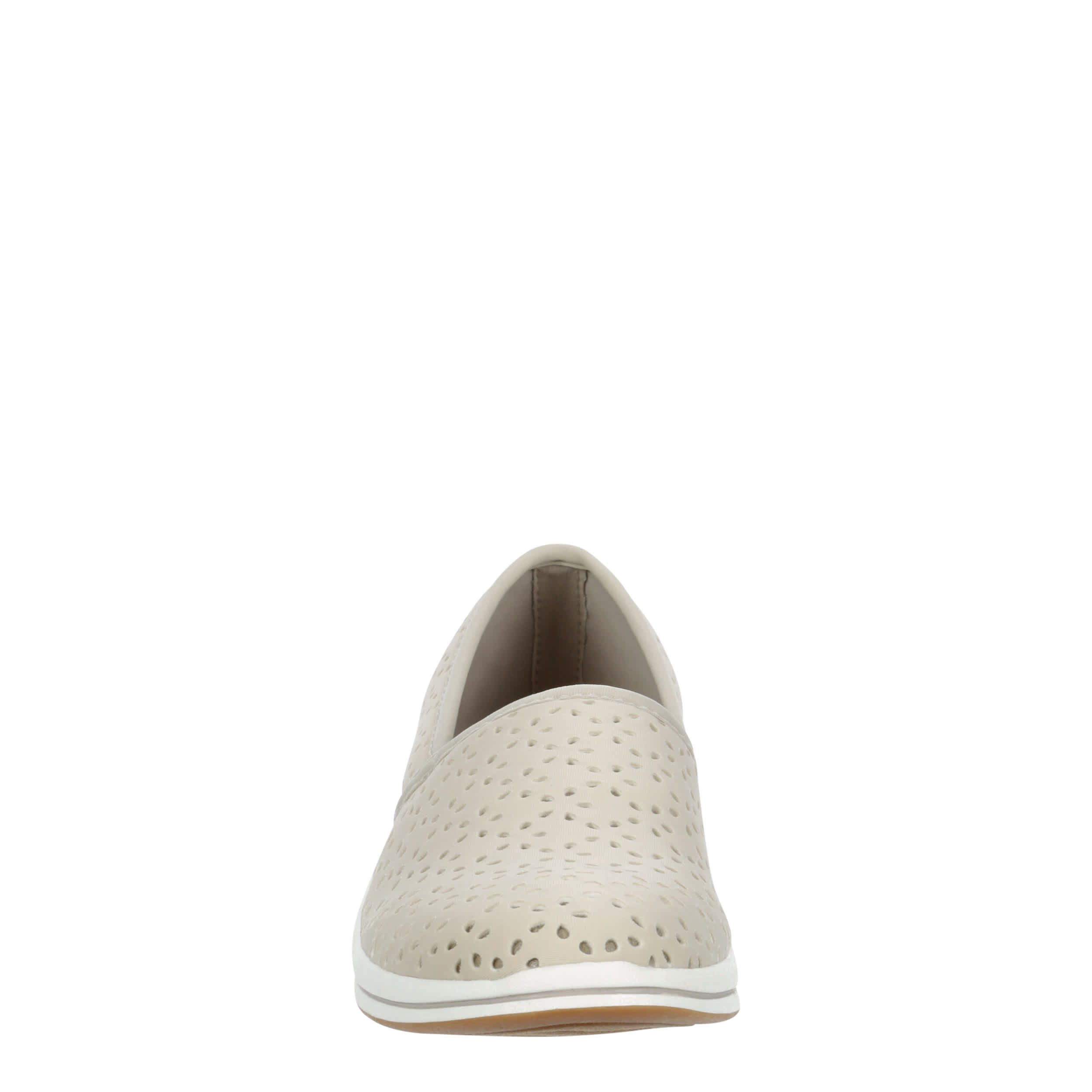 CLARKS-WOMENS BREEZE EMILY SLIP ON SNEAKER-TAUPE & 