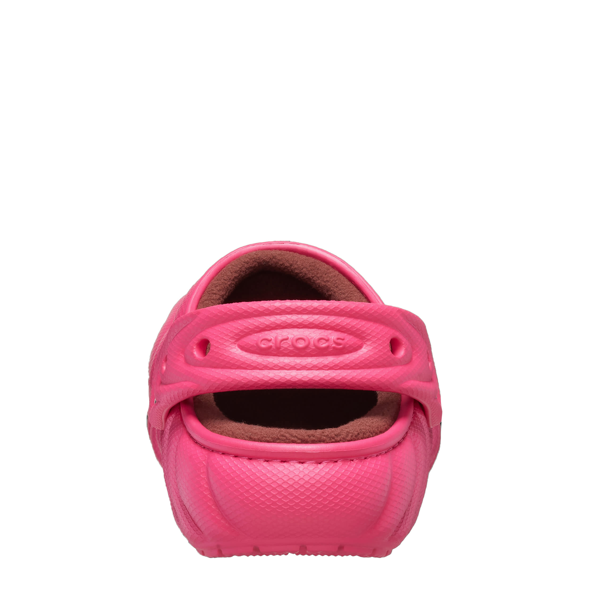CROCS WOMENS CLASSIC LINED OVERPUFF CLOG - BRIGHT PINK