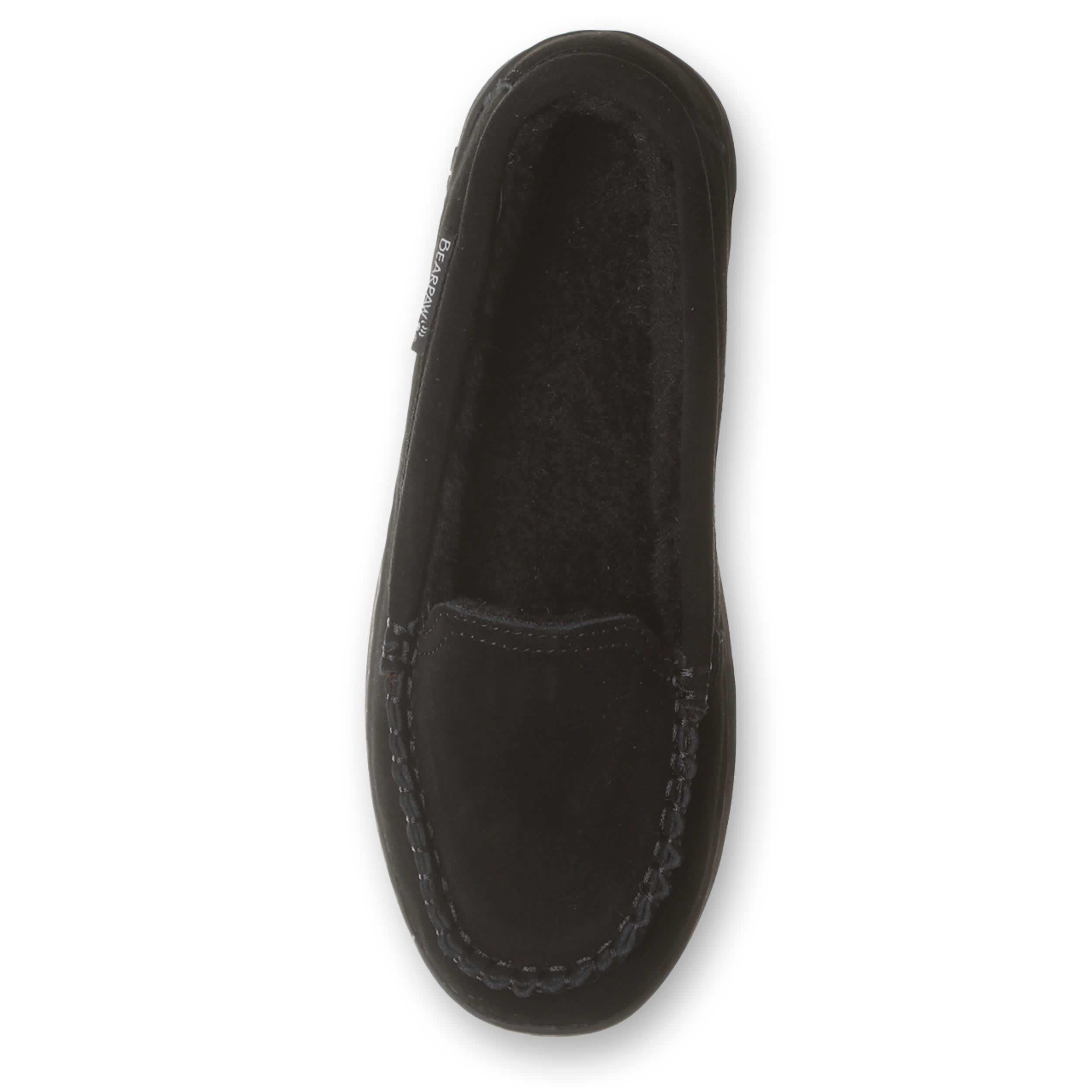 BEARPAW-WOMENS ANGEL SLIPPER-BLACK & 