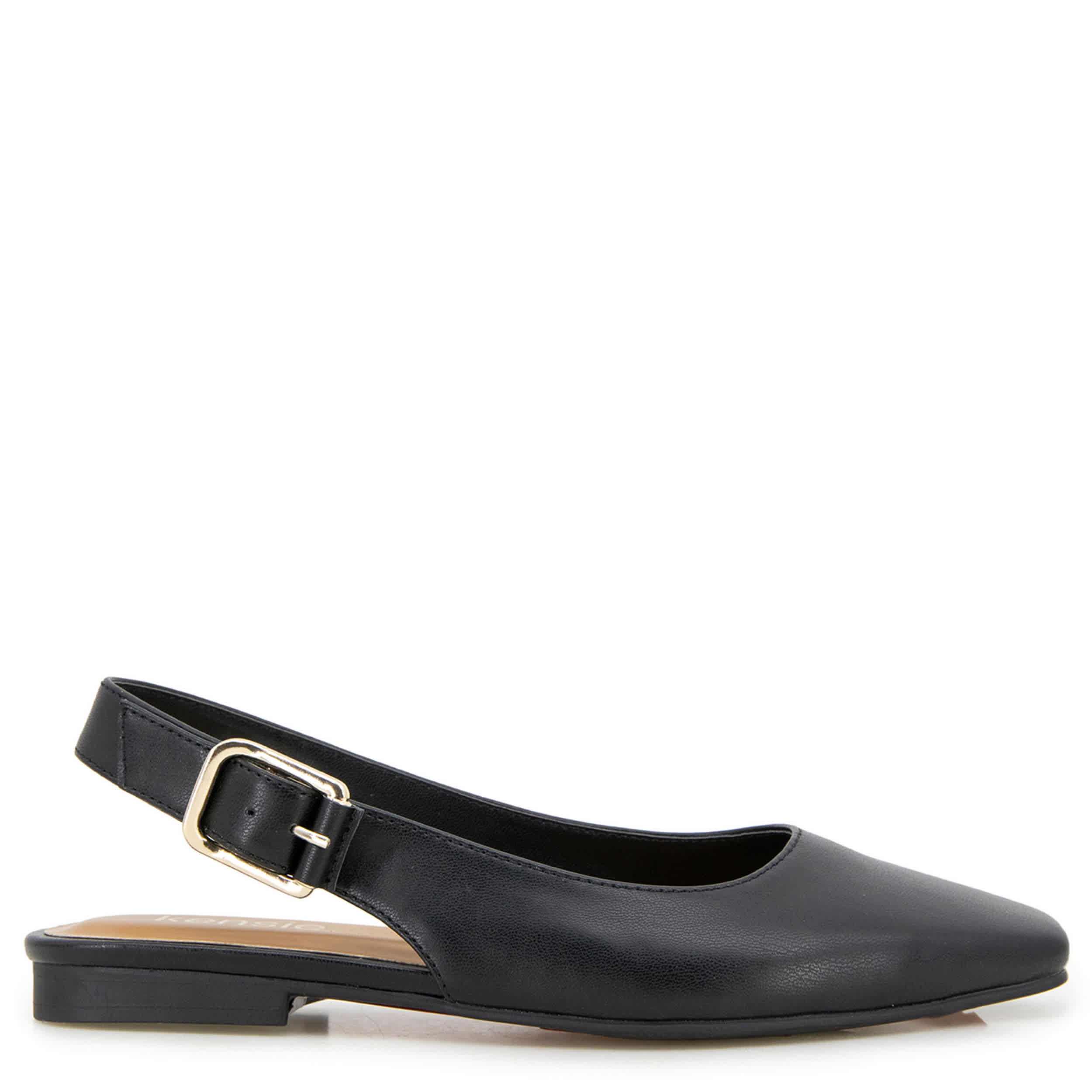 KENSIE-WOMENS FLO FLAT-BLACK & 