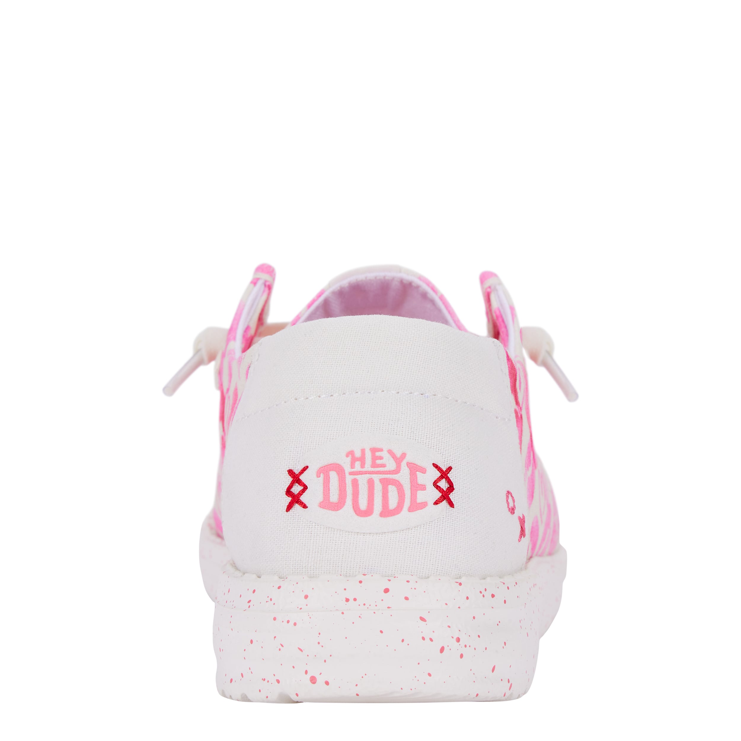 (取寄) ヘイ デュード レディース ウェンディ キッシズ Hey Dude women Wendy Kisses Pink/White Pink Heydude Womens Wendy Kisses Slip On Sneaker | Rack Room Shoes