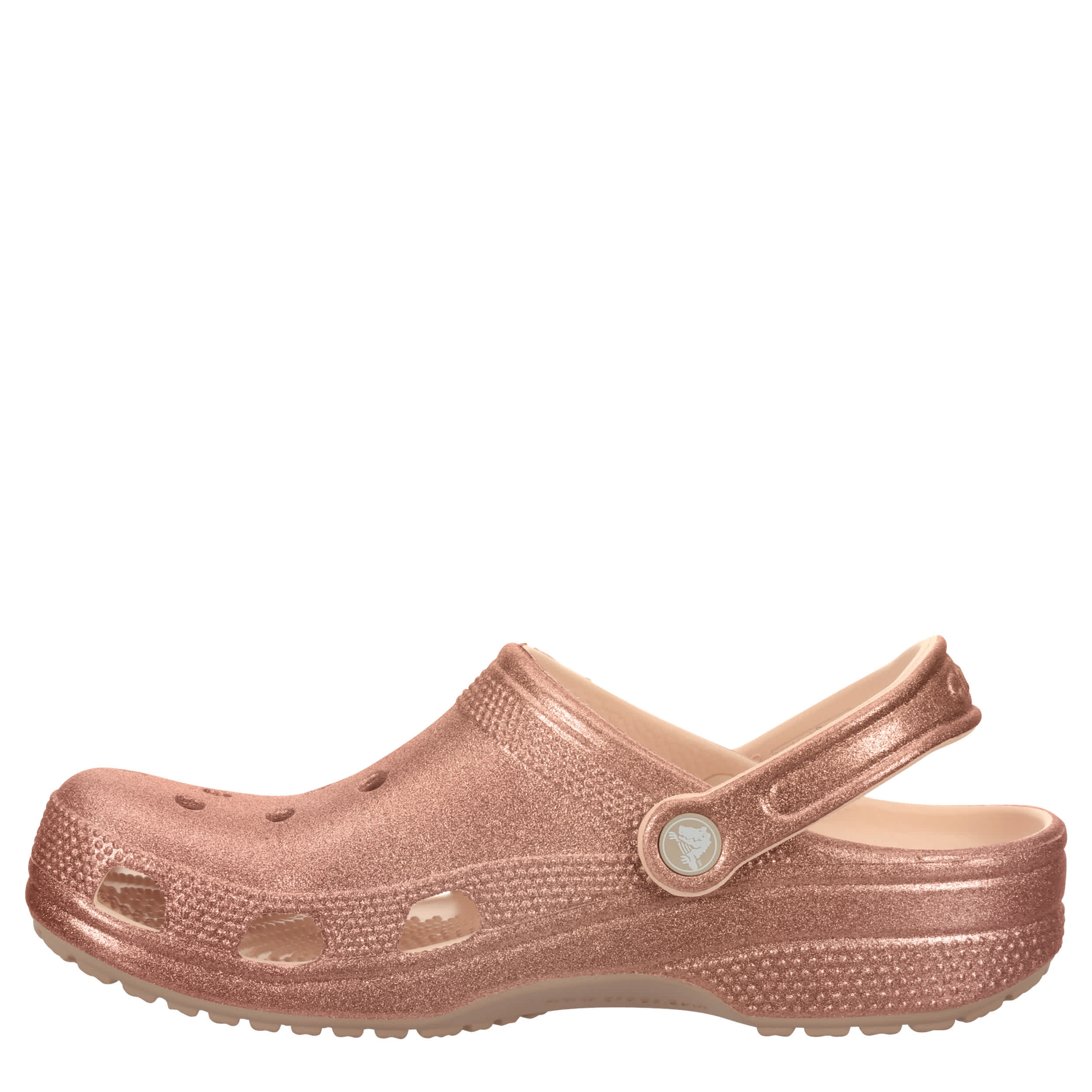 Rose Gold Crocs Womens Classic Glitter Clog Rack Room Shoes