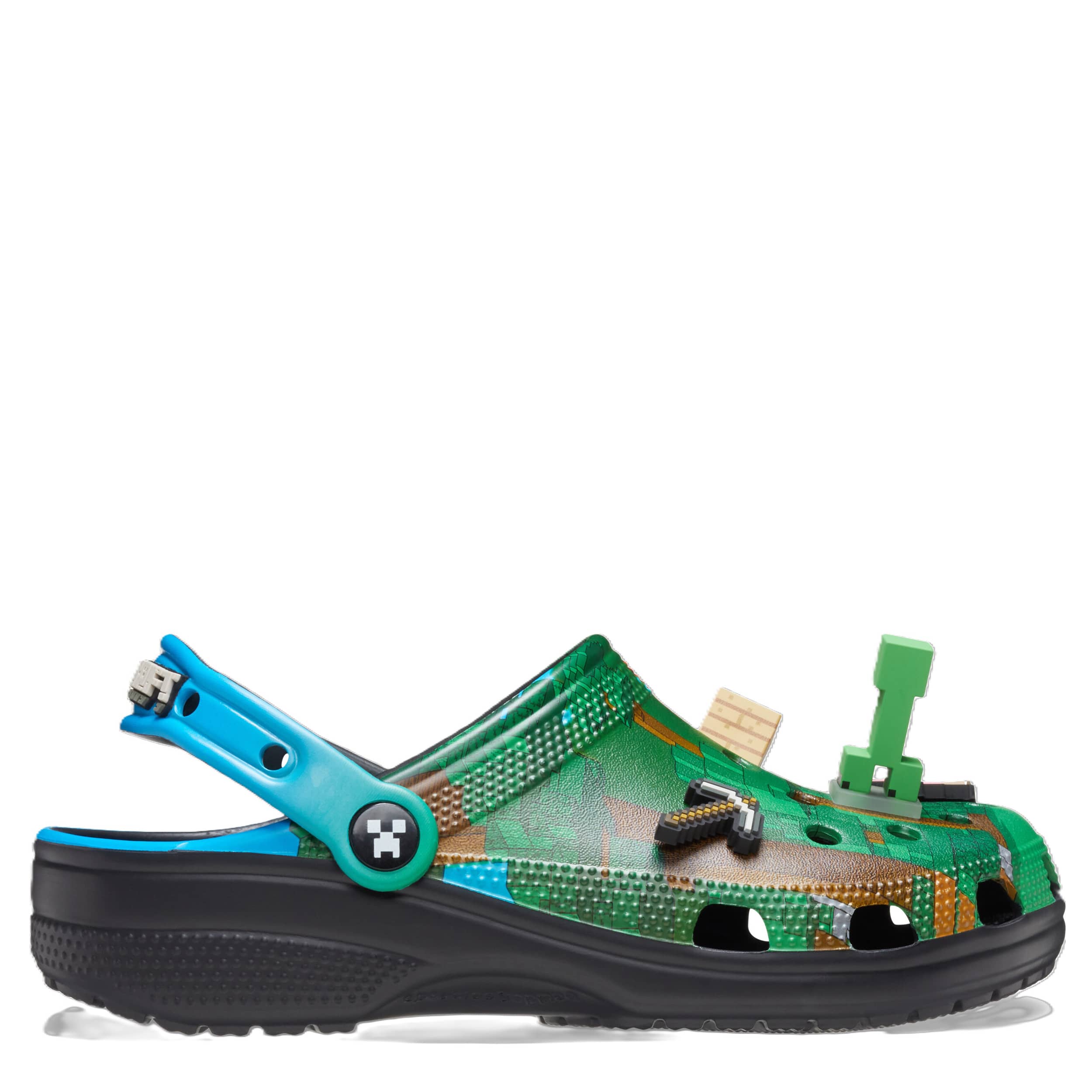 CROCS UNISEX CLASSIC MINECRAFT CLOG - GREEN