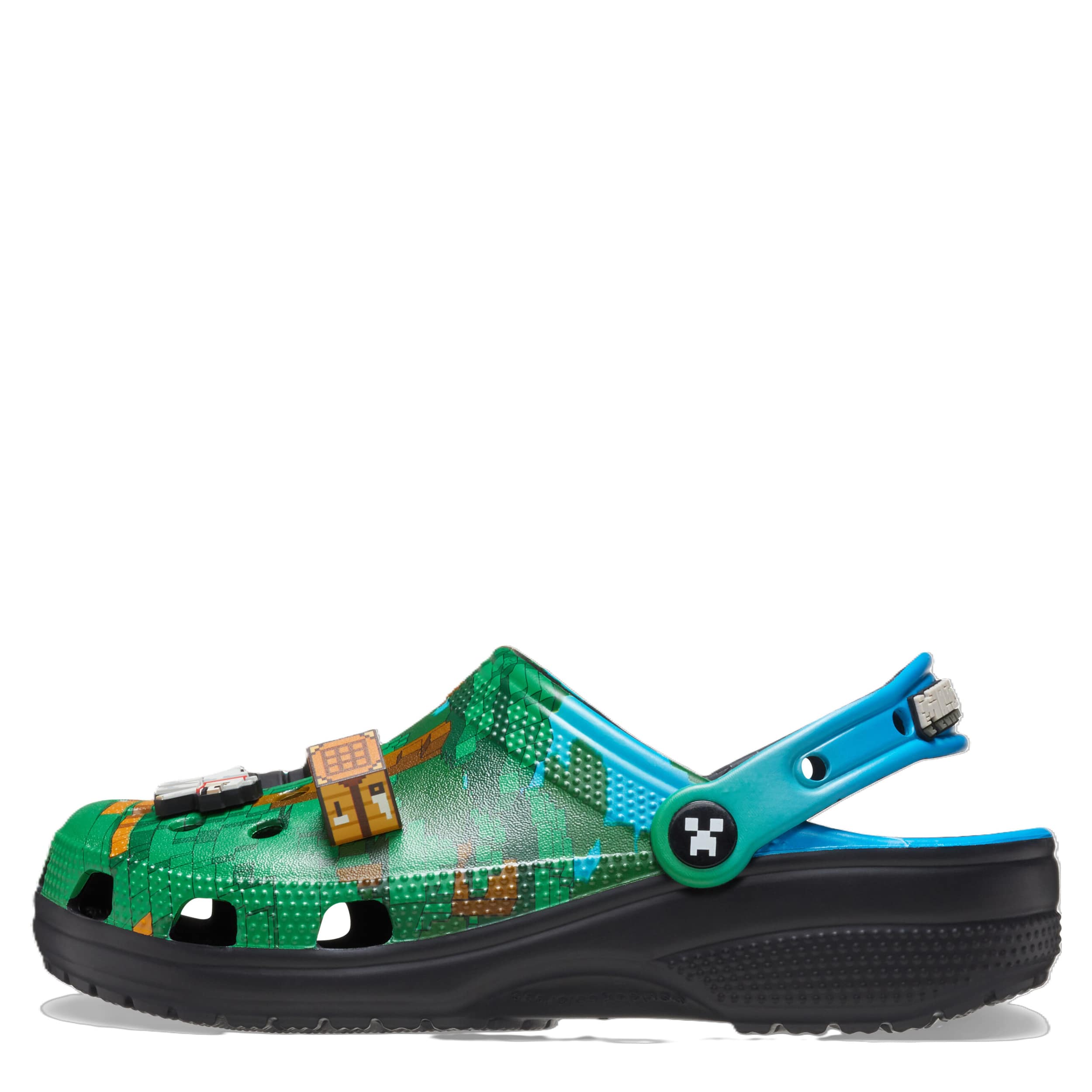 CROCS UNISEX CLASSIC MINECRAFT CLOG - GREEN