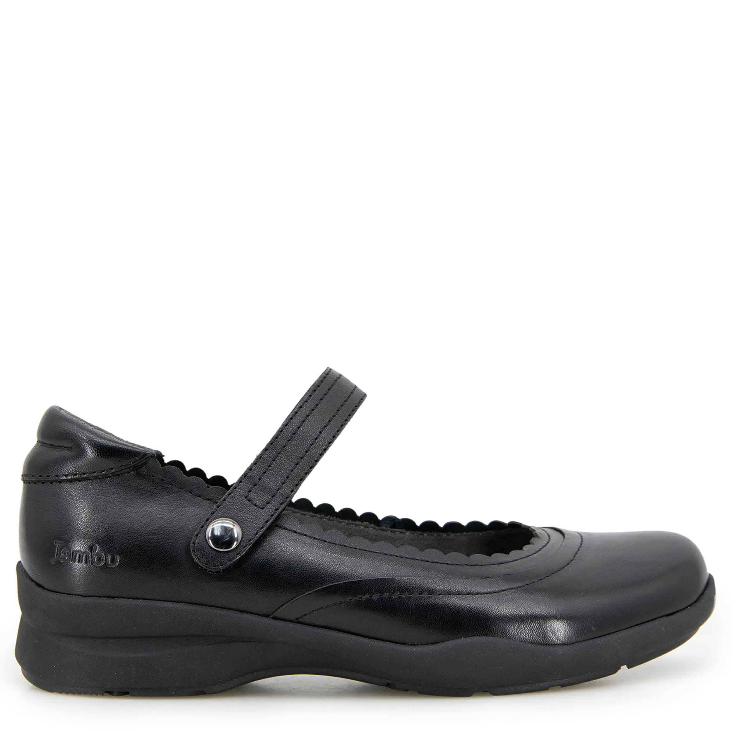 JAMBU-WOMENS TESS MARY JANE FLAT-BLACK & 