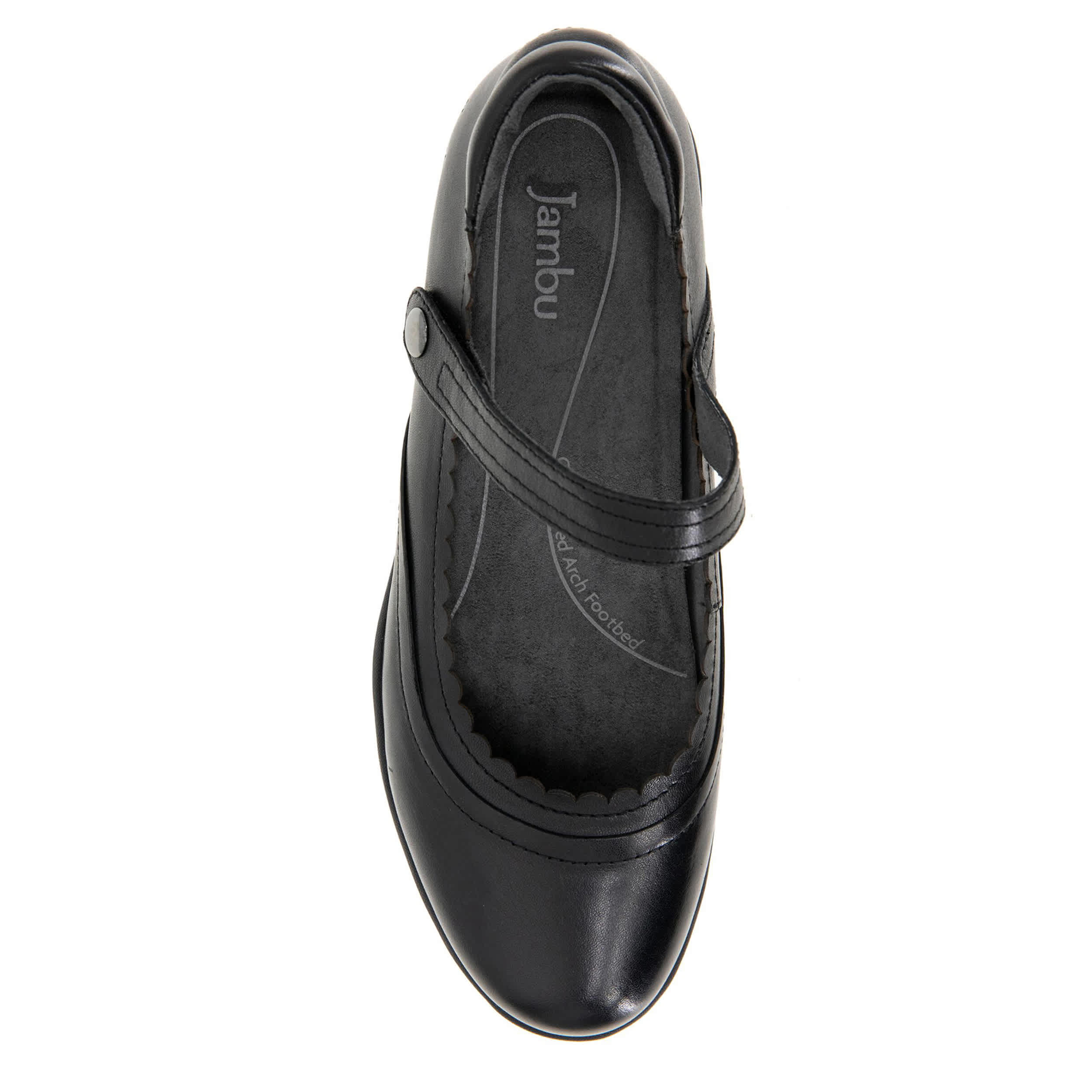 JAMBU-WOMENS TESS MARY JANE FLAT-BLACK & 