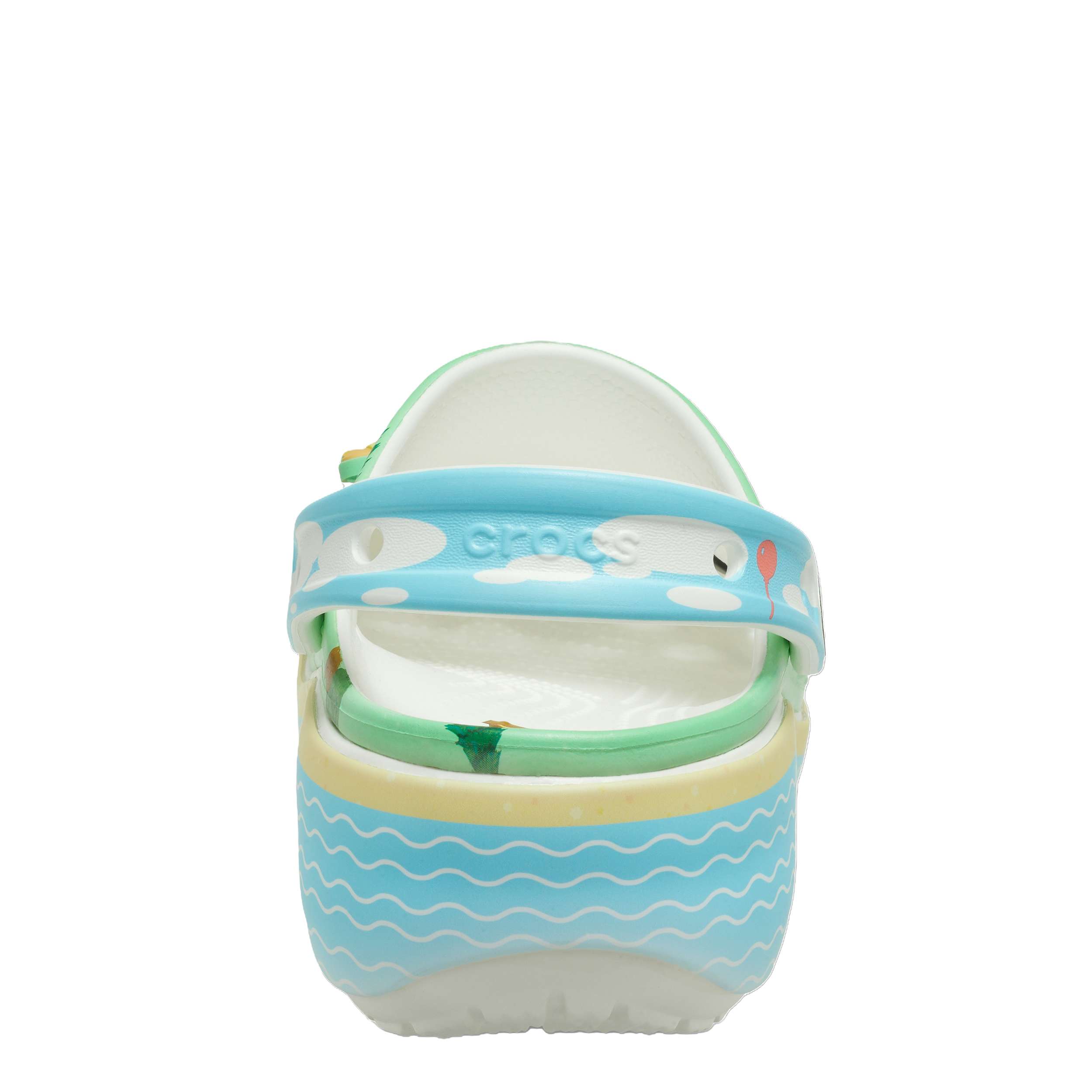 CROCS WOMENS ANIMAL CROSSING PLATFORM CLOG - MINT
