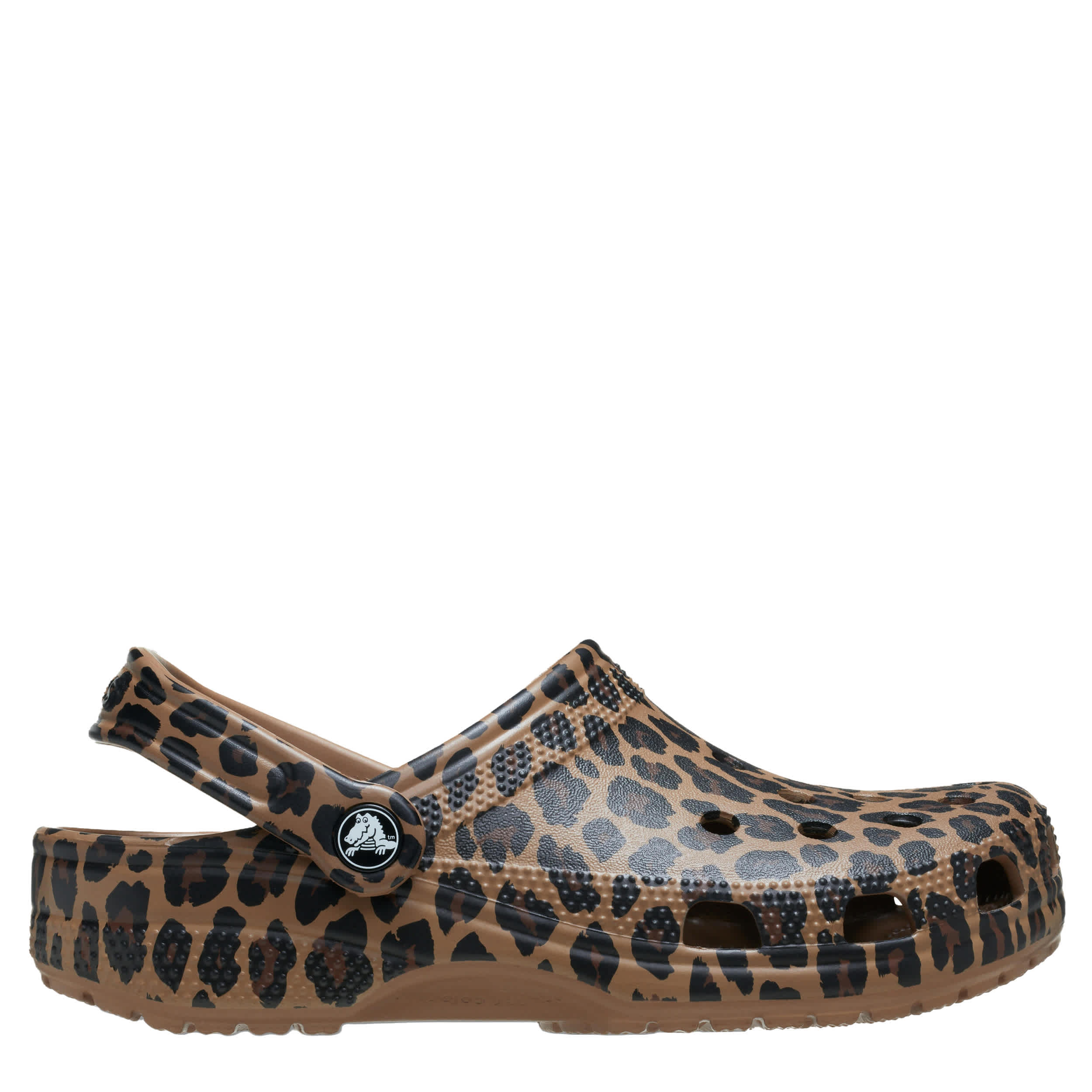CROCS WOMENS CLASSIC ANIMAL CLOG - LEOPARD