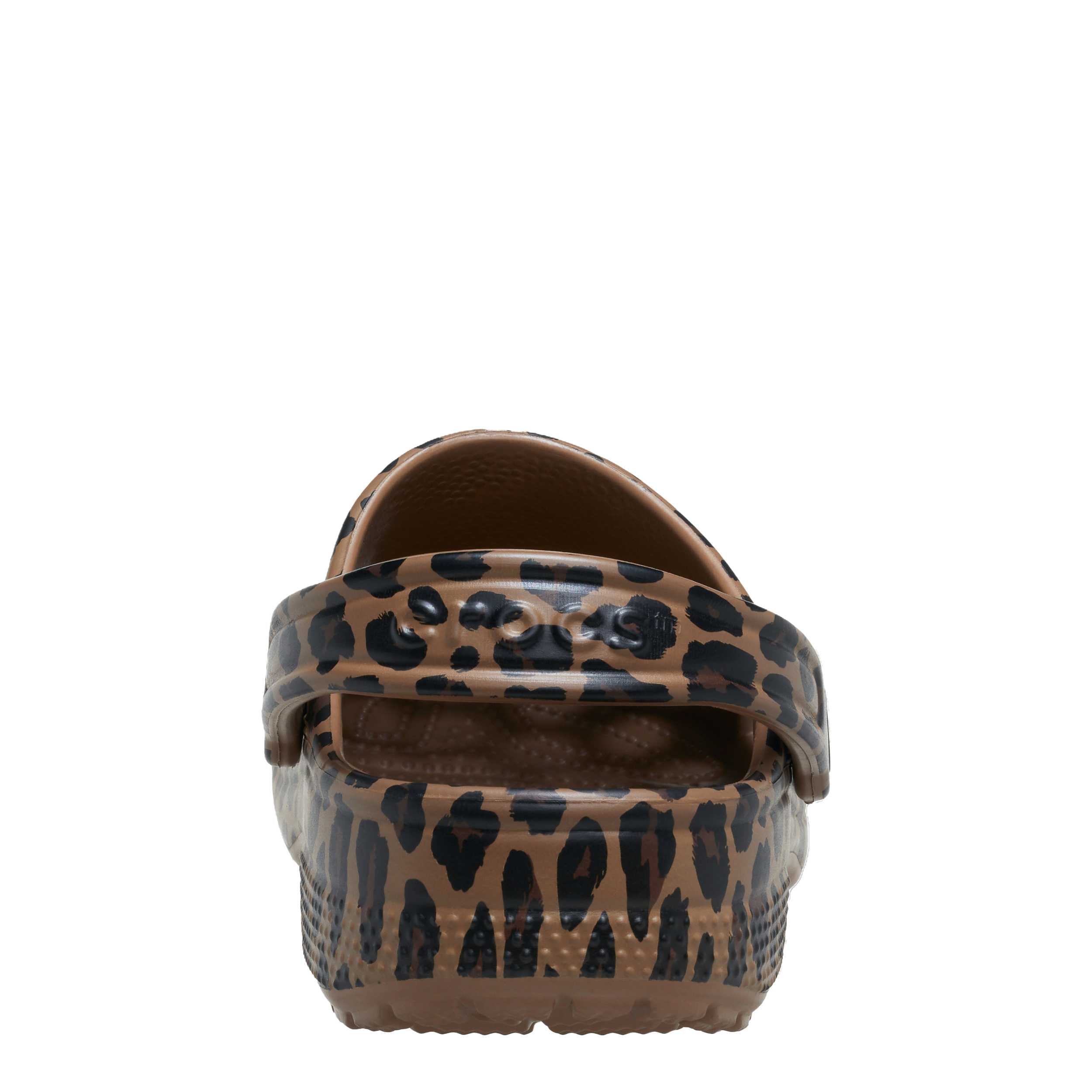 CROCS WOMENS CLASSIC ANIMAL CLOG - LEOPARD