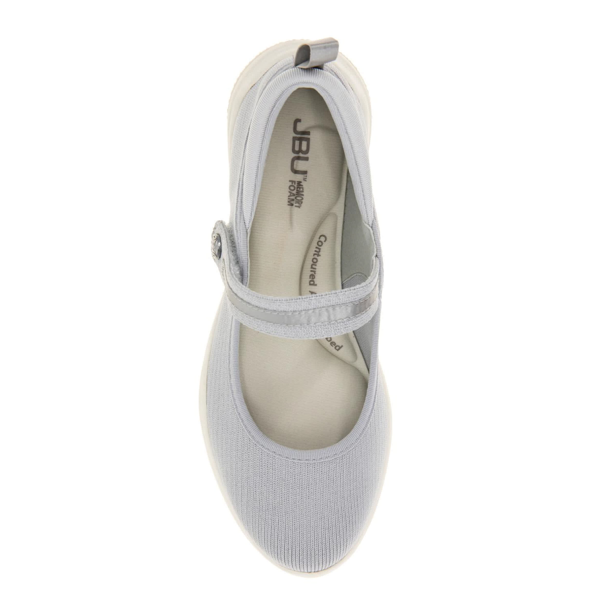 JBU-WOMENS MERRY MARY JANE-PALE GREY & 