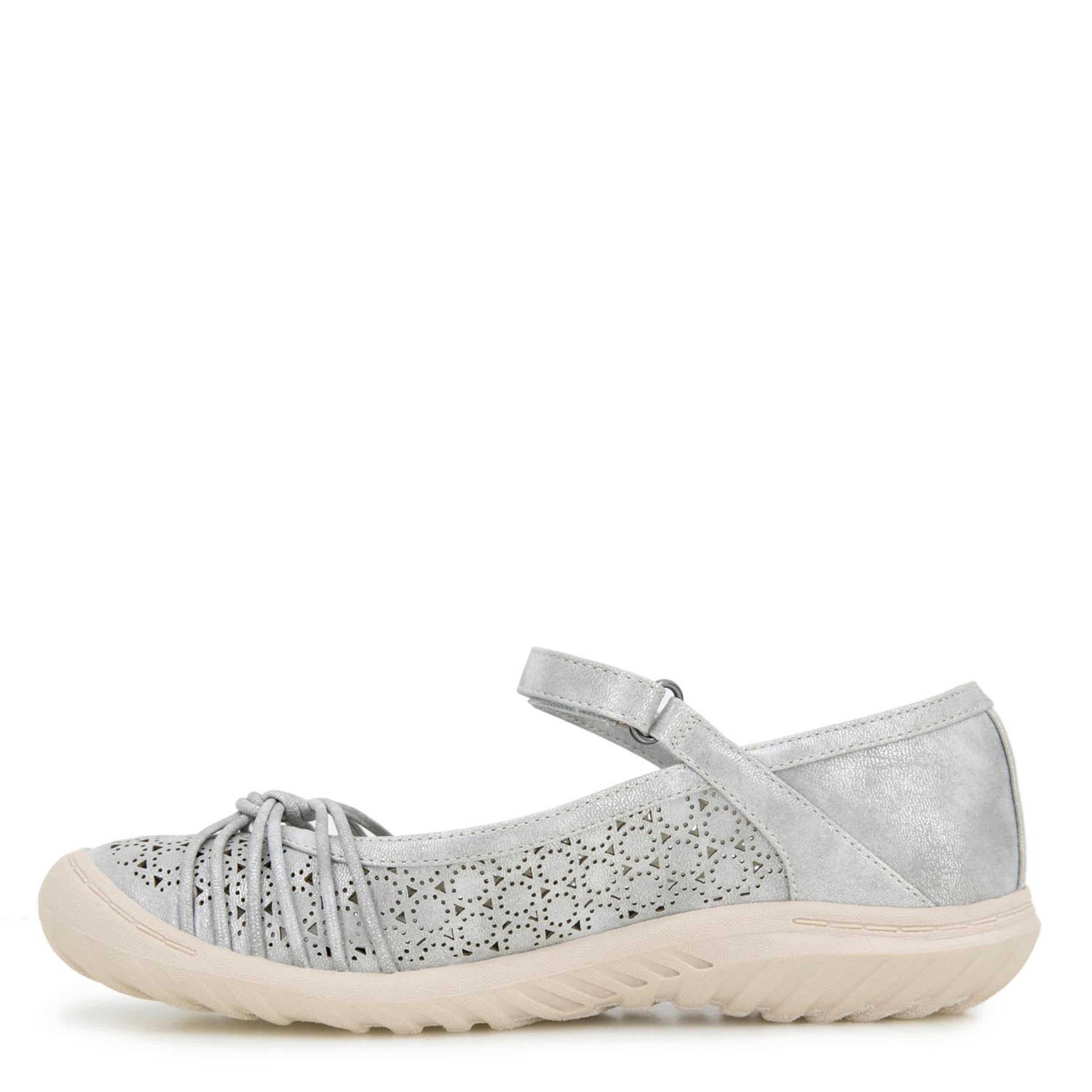 JBU-WOMENS RAMY MARY JANE FLAT-SILVER & 