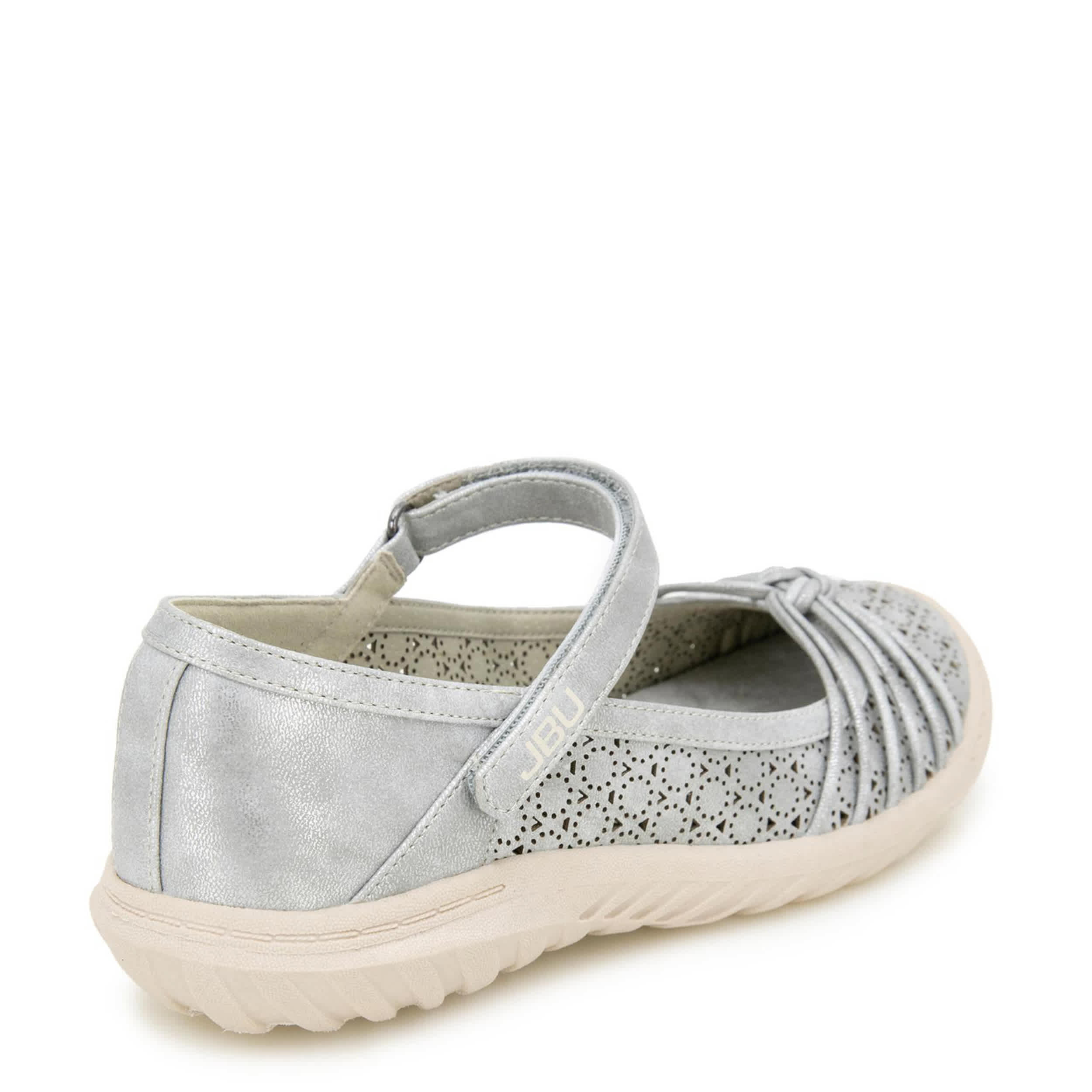 JBU-WOMENS RAMY MARY JANE FLAT-SILVER & 
