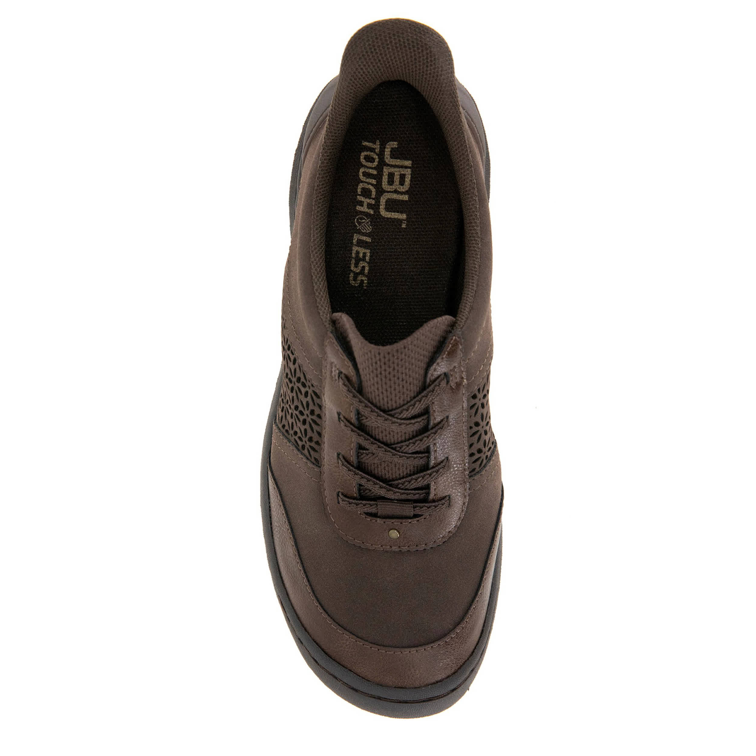 JBU-WOMENS VERONICA TOUCHLESS SNEAKER-DARK BROWN & 