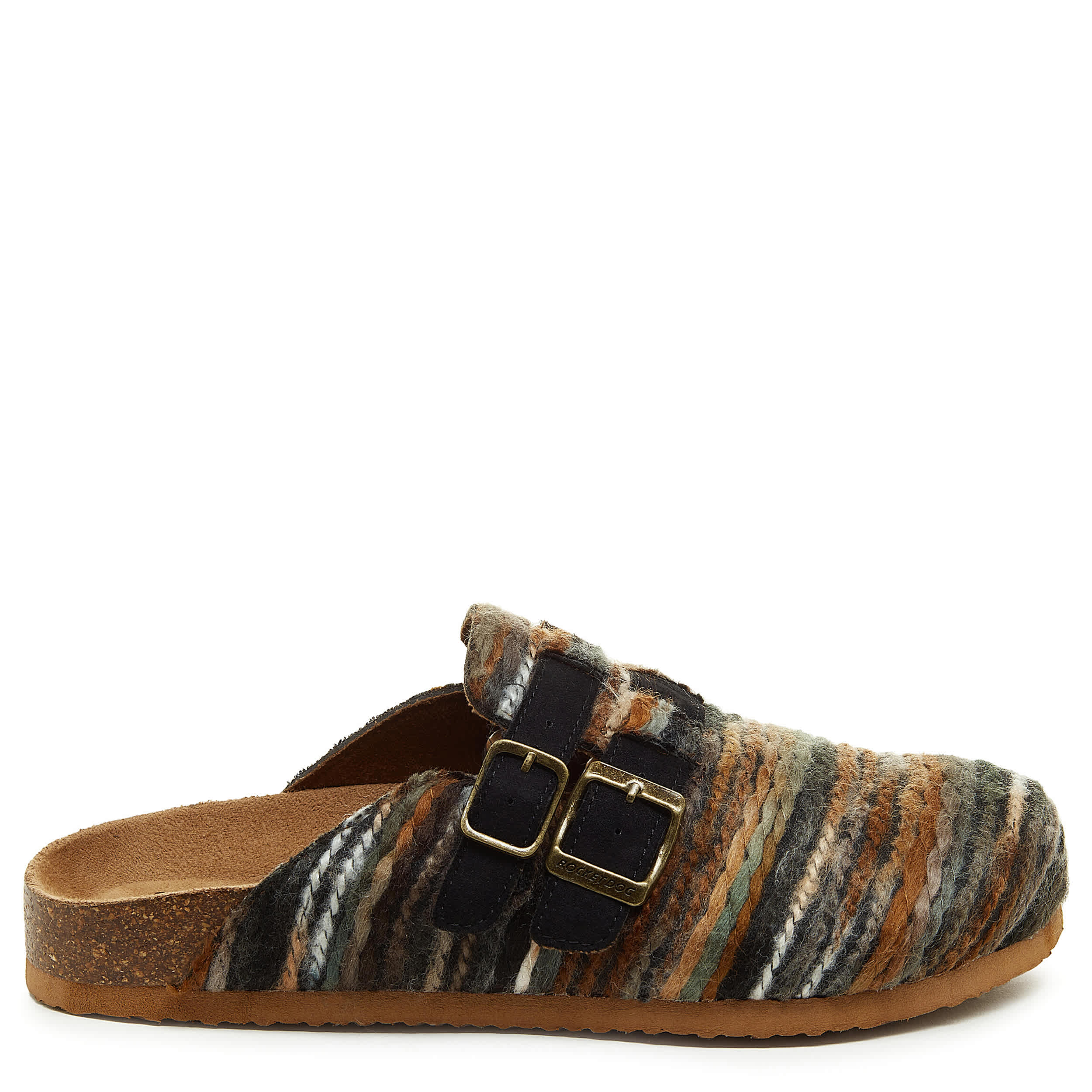 ROCKET DOG-WOMENS ABEL CLOG-BROWN & MULTICOLOR