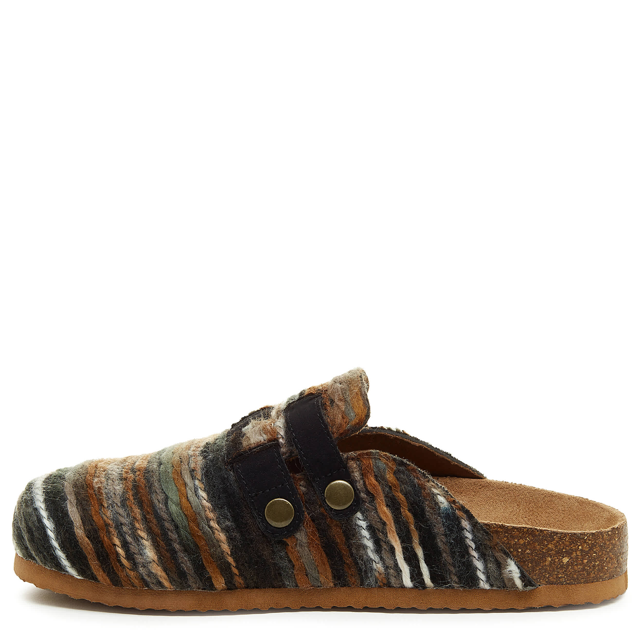 ROCKET DOG-WOMENS ABEL CLOG-BROWN & MULTICOLOR