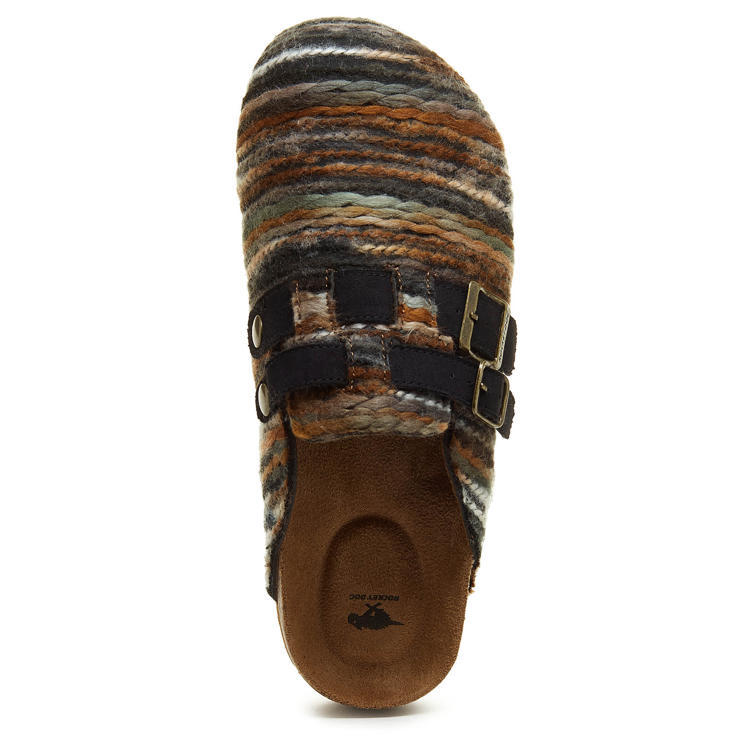ROCKET DOG-WOMENS ABEL CLOG-BROWN & MULTICOLOR