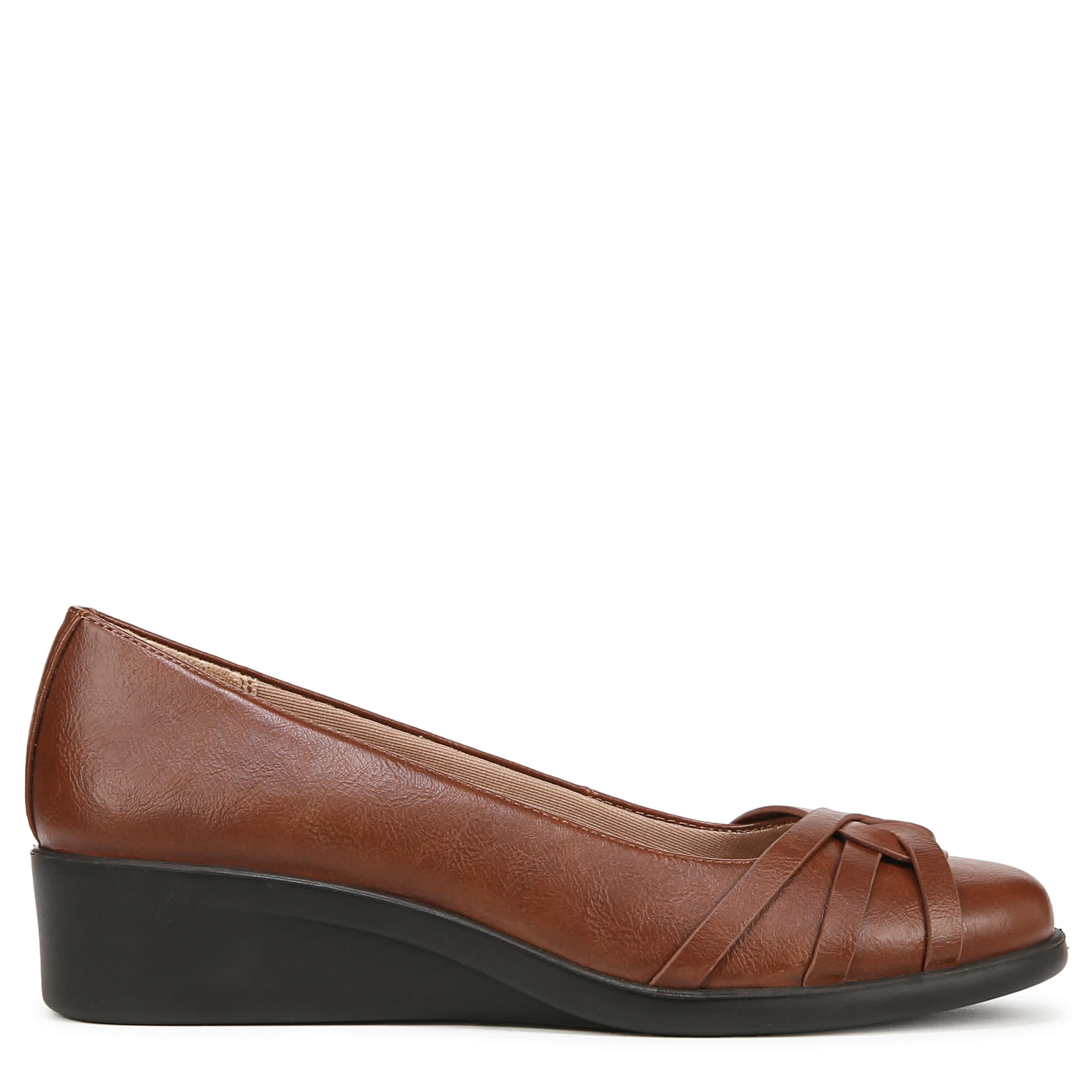 LIFESTRIDE-WOMENS JORIE WEDGE-CHESTNUT & 