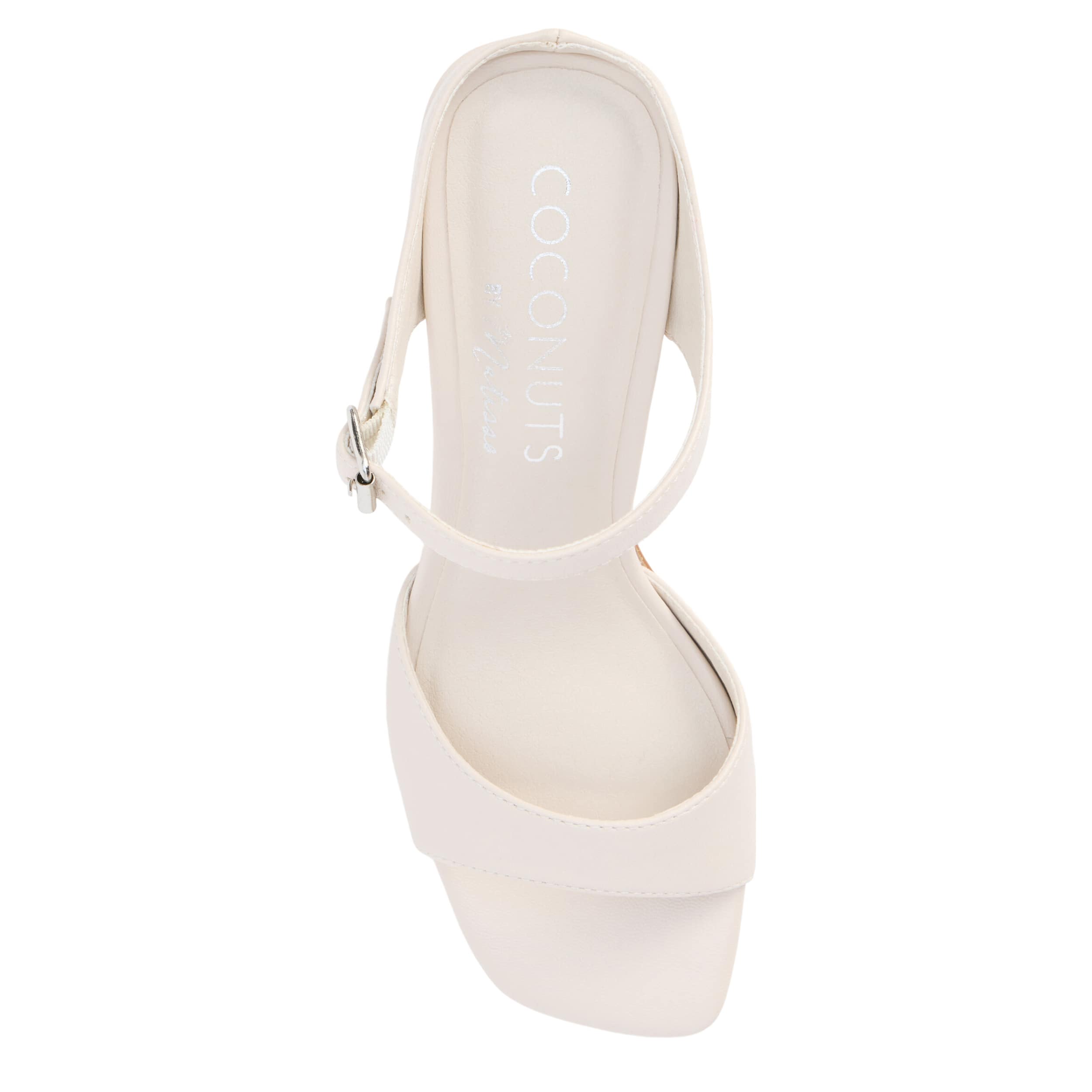 COCONUTS-WOMENS DONNIE DRESS SANDAL-IVORY & 
