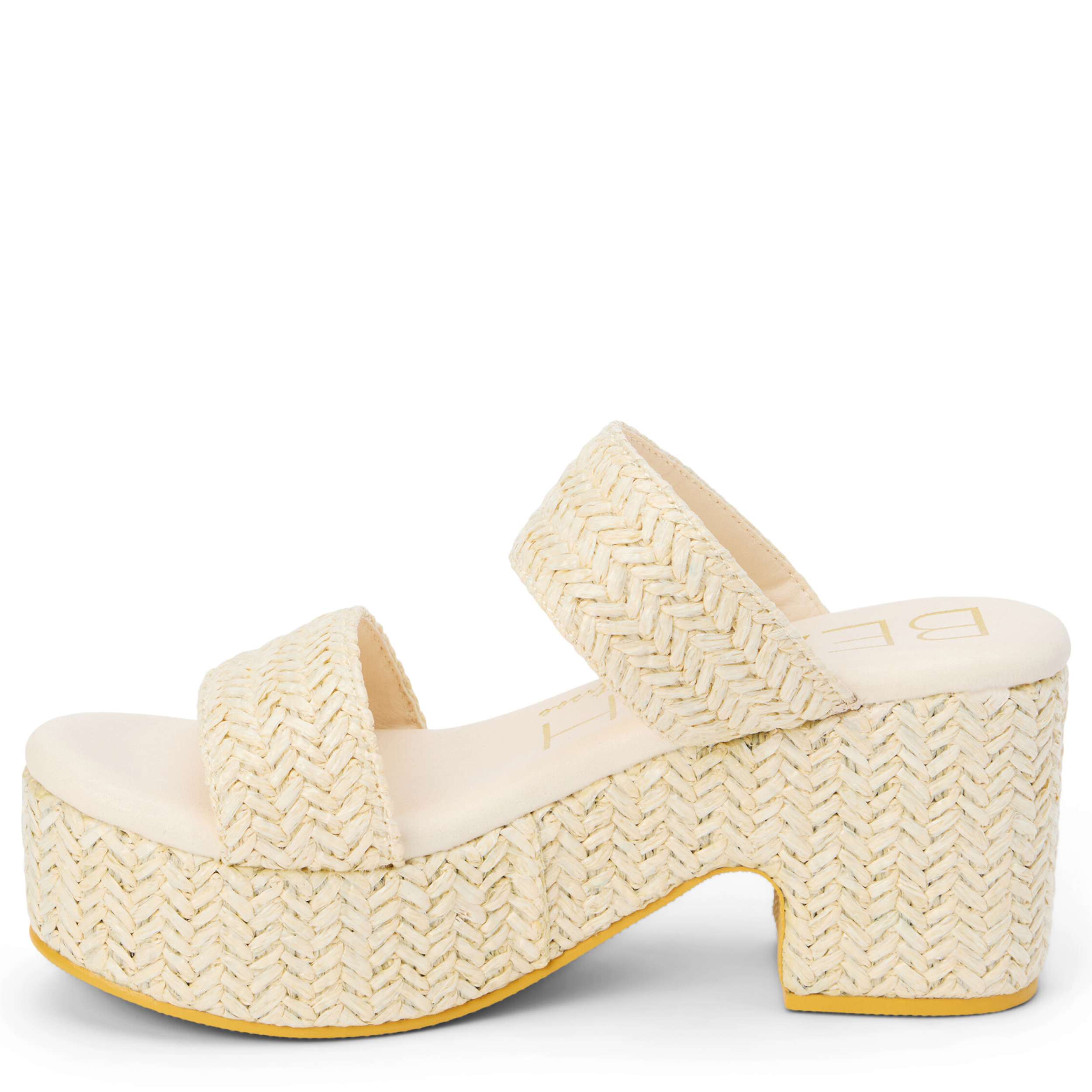 BEACH-WOMENS OCEAN AVE PLATFORM SANDAL-OFF WHITE & 