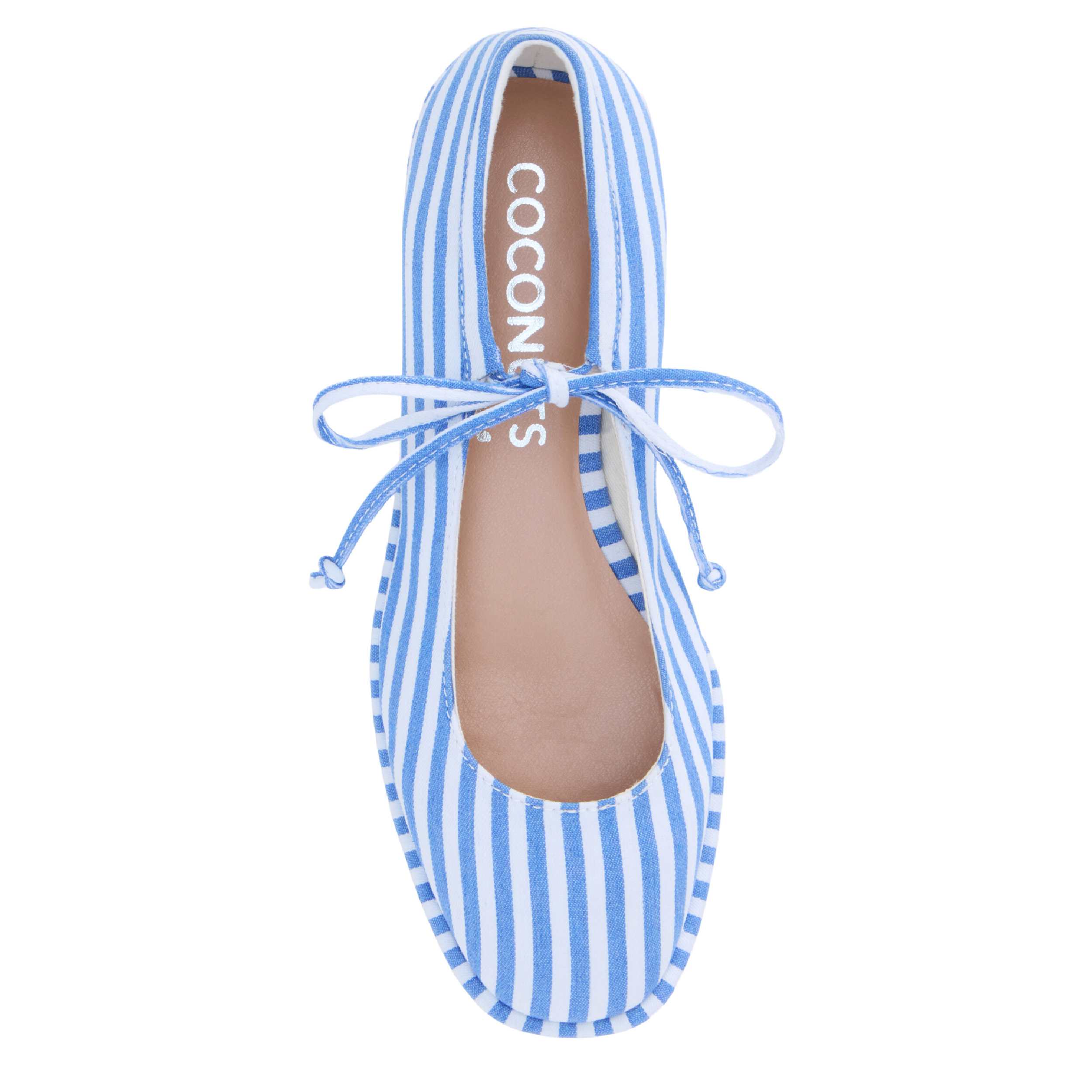 COCONUTS-WOMENS GERRY FLAT-BLUE & WHITE
