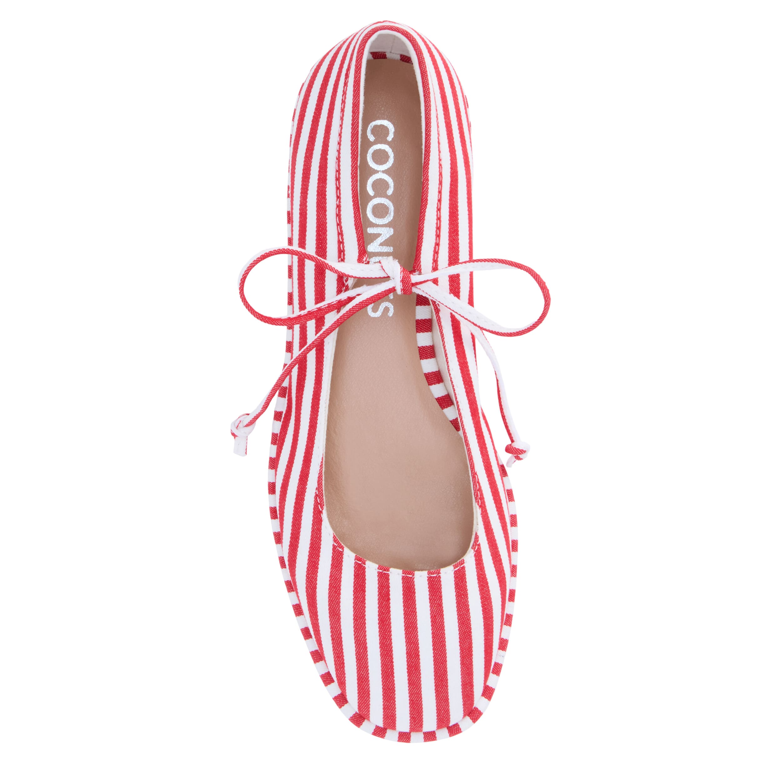 COCONUTS-WOMENS GERRY FLAT-RED & WHITE