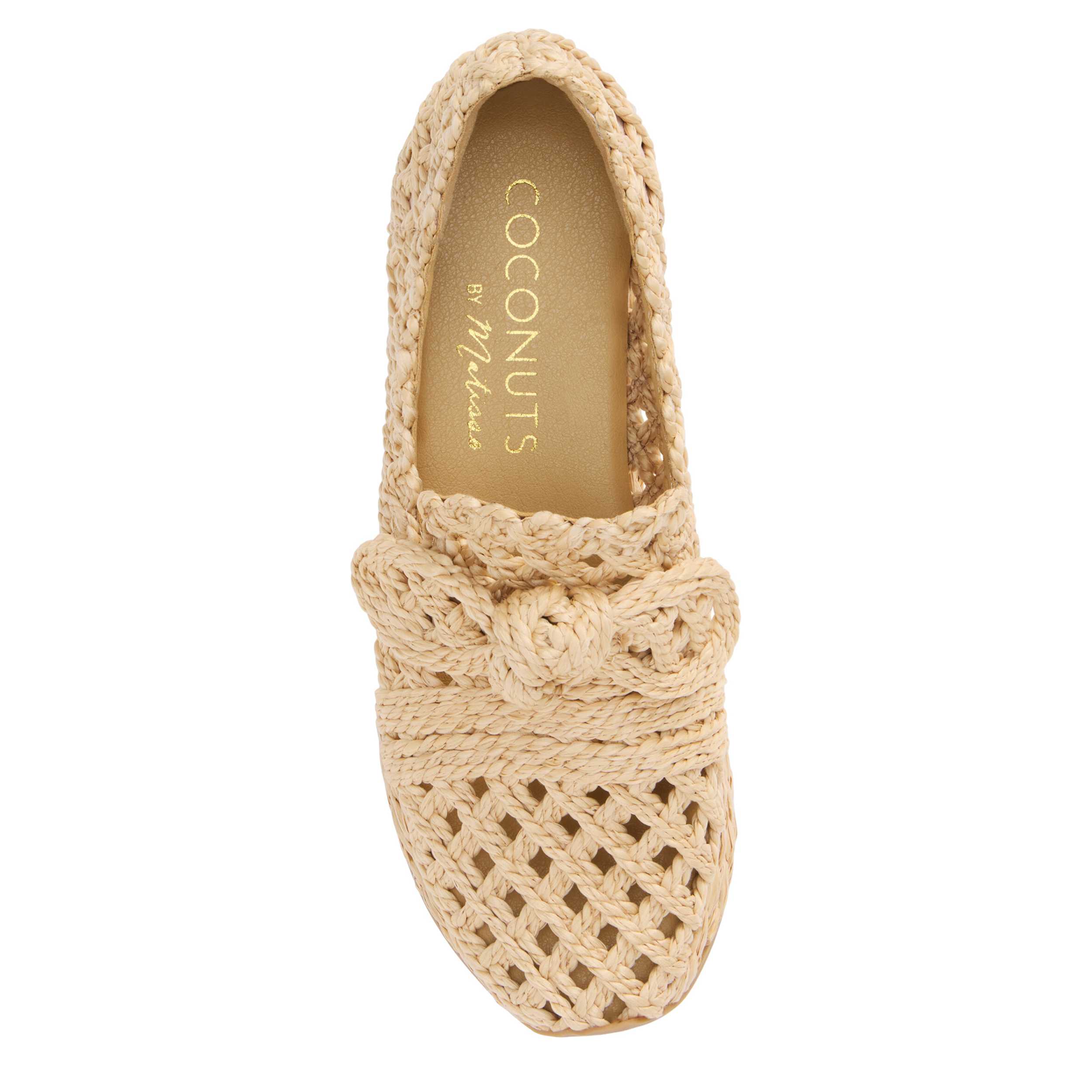 COCONUTS-WOMENS ESPANOLA WEDGE LOAFER-NATURAL & 