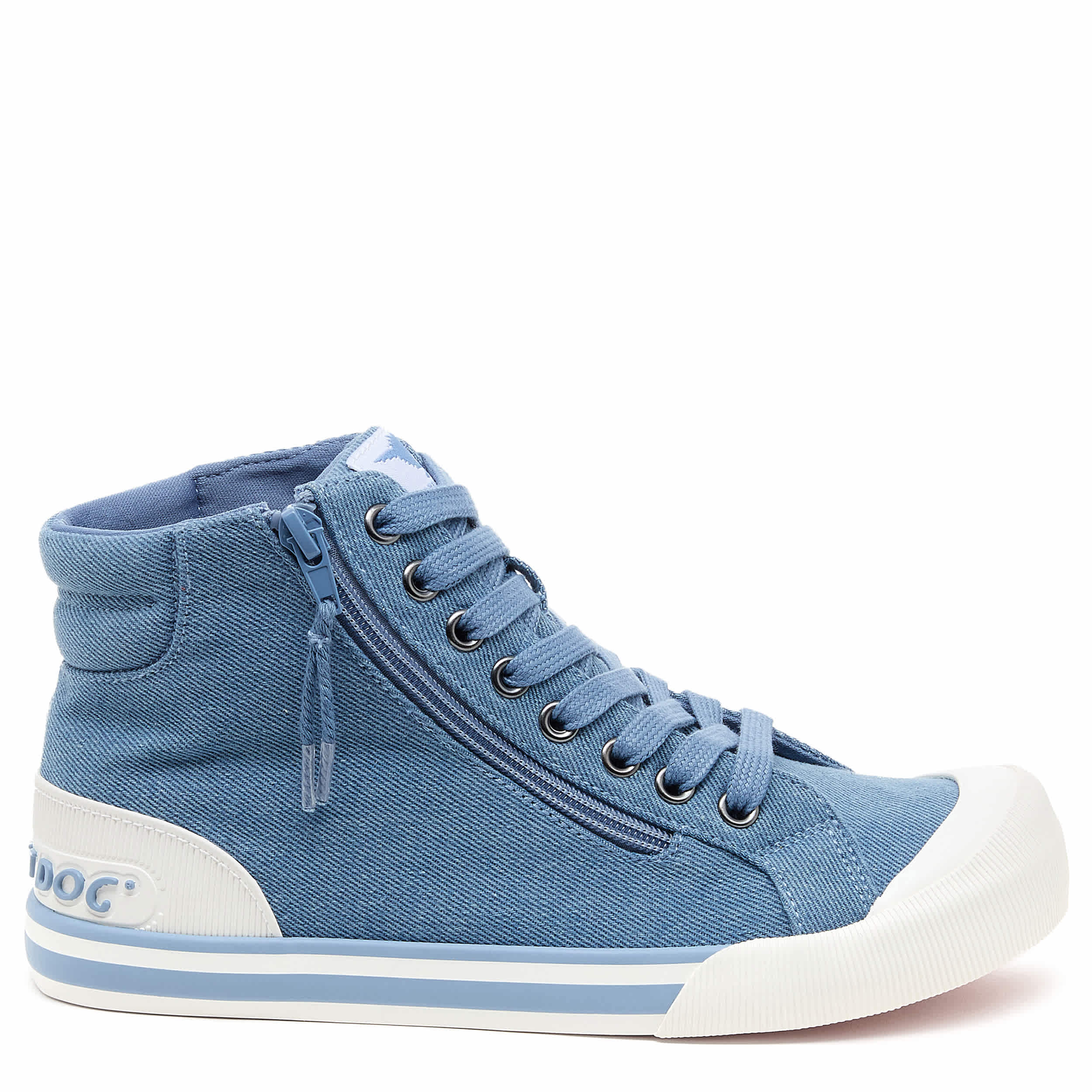 ROCKET DOG-WOMENS JAZZIN HI SNEAKER-BLUE & 