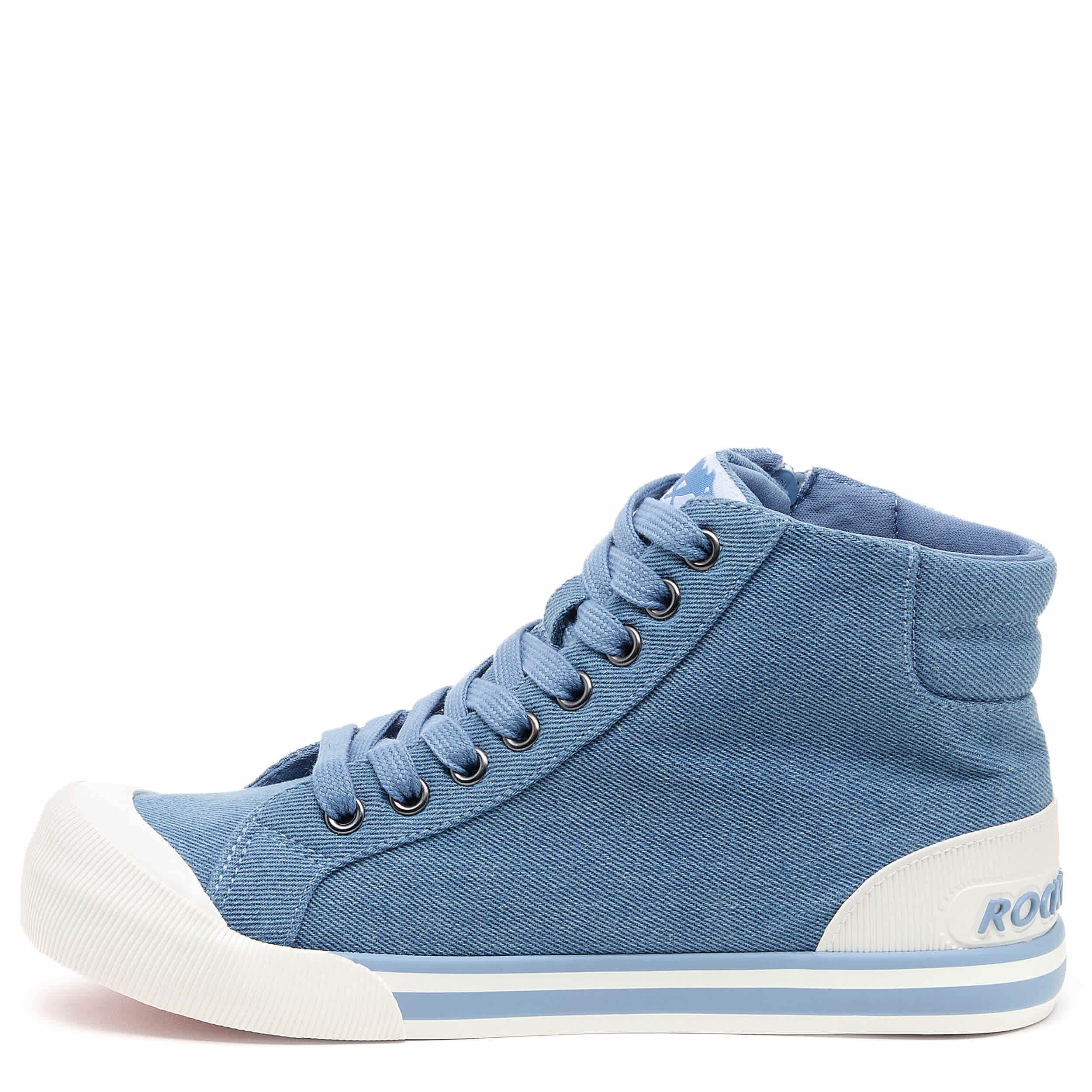 ROCKET DOG-WOMENS JAZZIN HI SNEAKER-BLUE & 