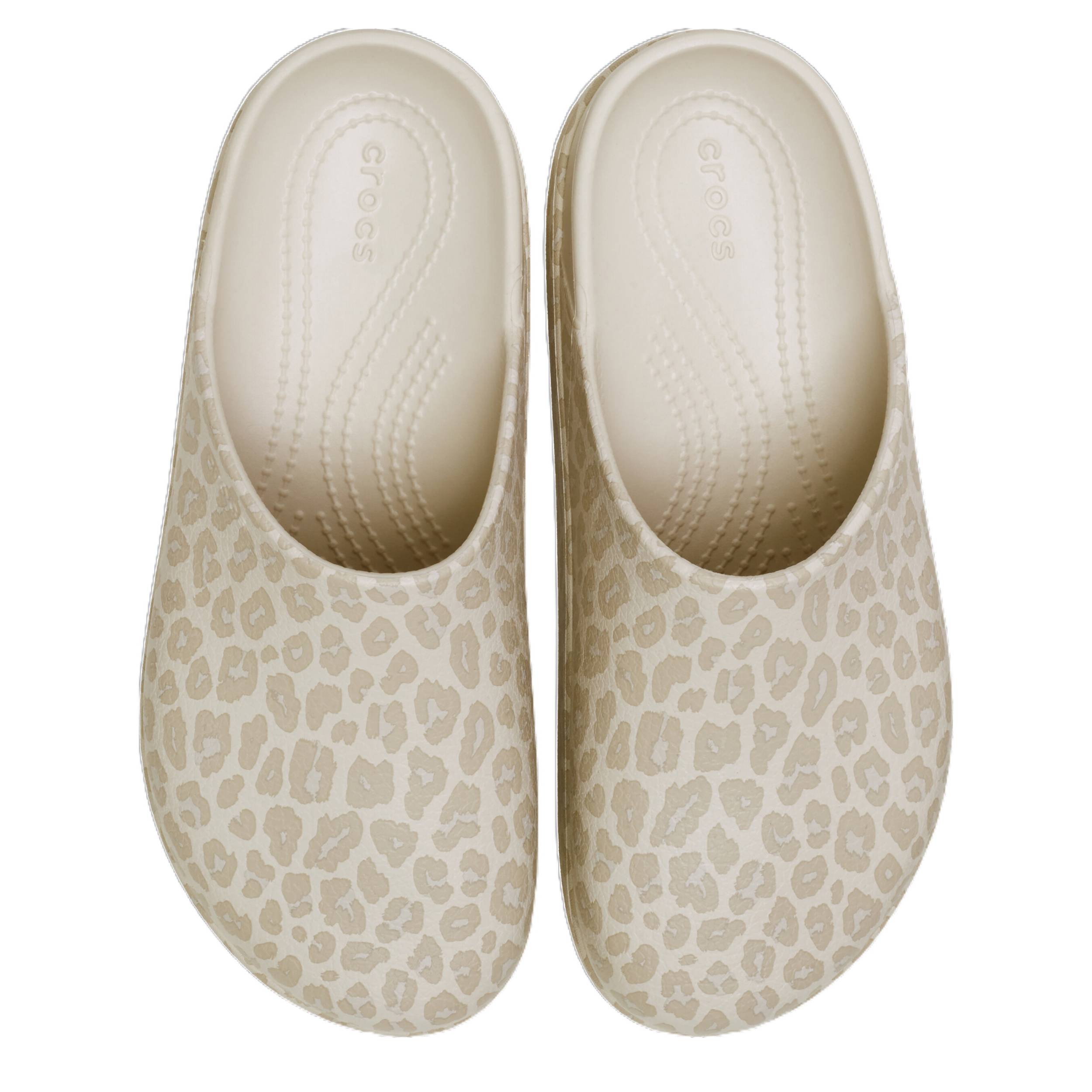 CROCS WOMENS DYLAN PLATFORM CLOG - LEOPARD