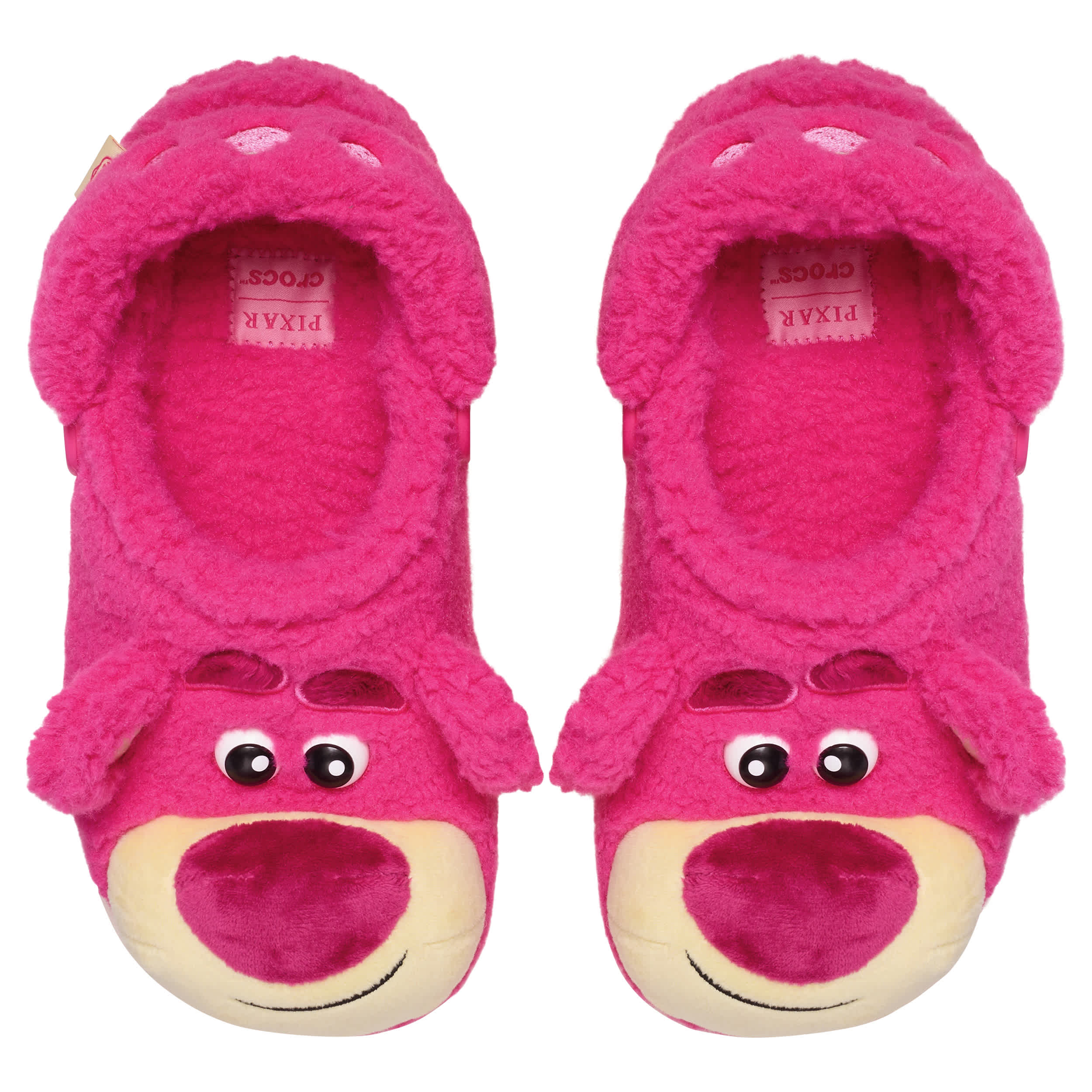 CROCS WOMENS TOY STORY LOTSO CLASSIC LINED CLOG - PINK