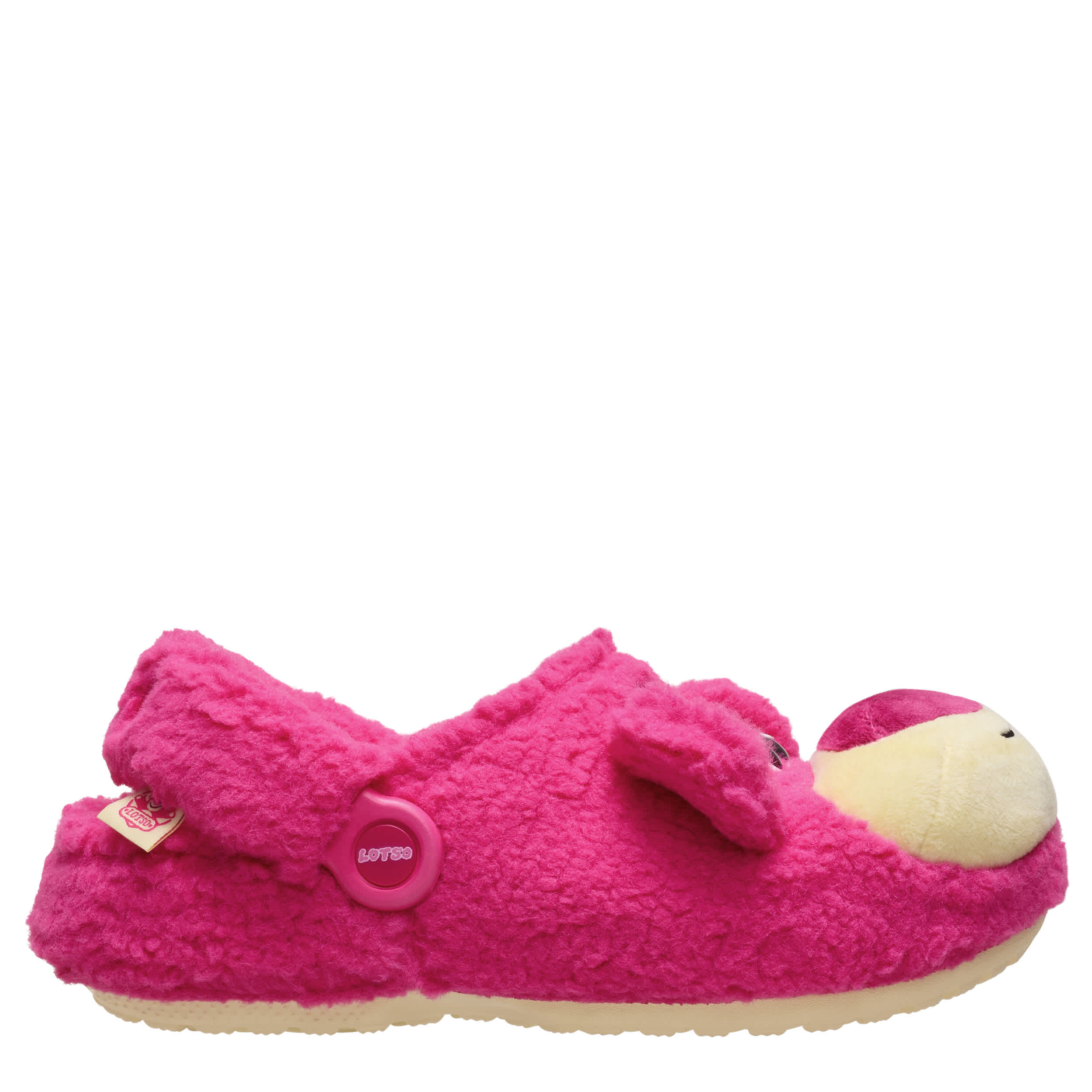 CROCS WOMENS TOY STORY LOTSO CLASSIC LINED CLOG - PINK