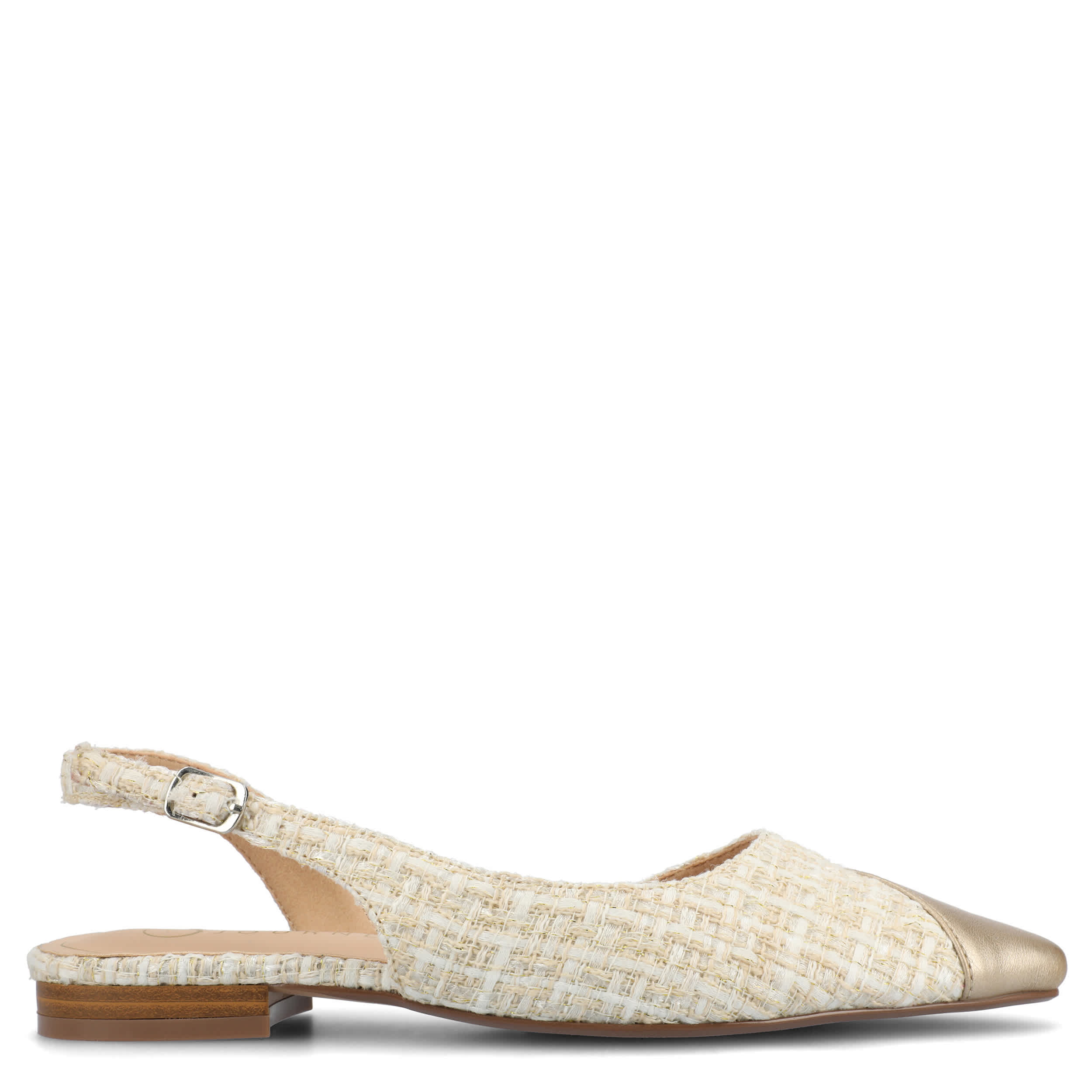 JOURNEE COLLECTION-WOMENS DAPHNNE FLAT-CHAMPAGNE & 