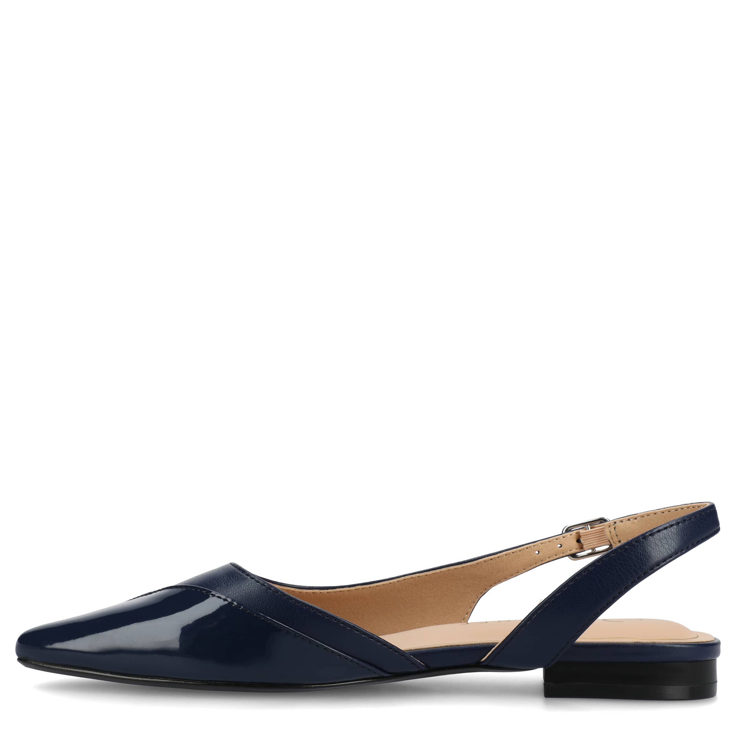 JOURNEE COLLECTION-WOMENS DAPHNNE FLAT-NAVY & 