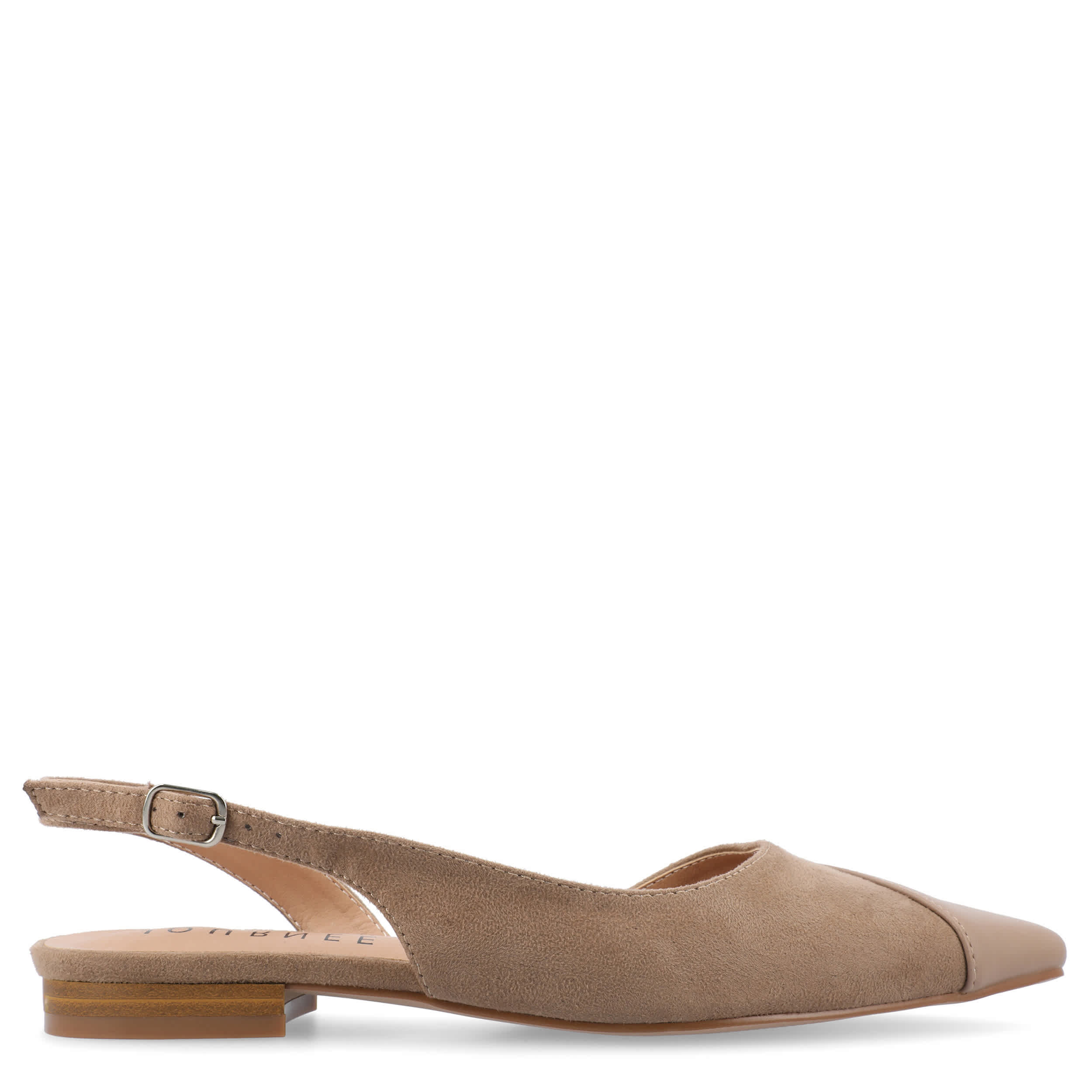 JOURNEE COLLECTION-WOMENS DAPHNNE FLAT-TAUPE & 